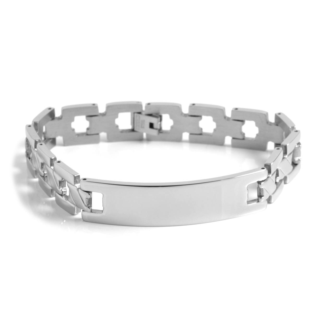 Maskulint Böjt Stålarmband - 1