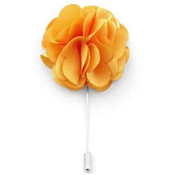 Light Orange Flower Lapel Pin