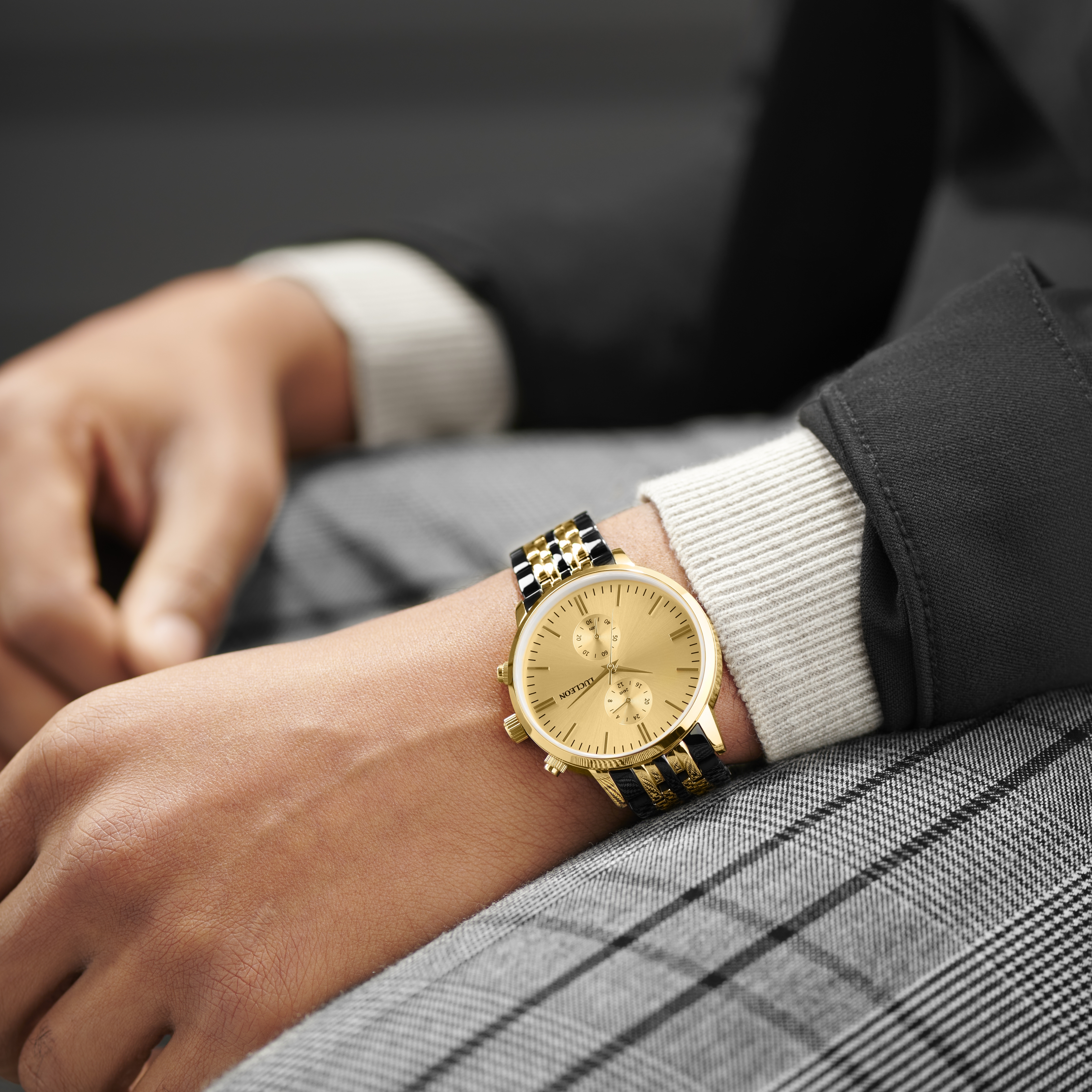 Lathan Kellan rozsdamentes acél két időzónás karóra - 5