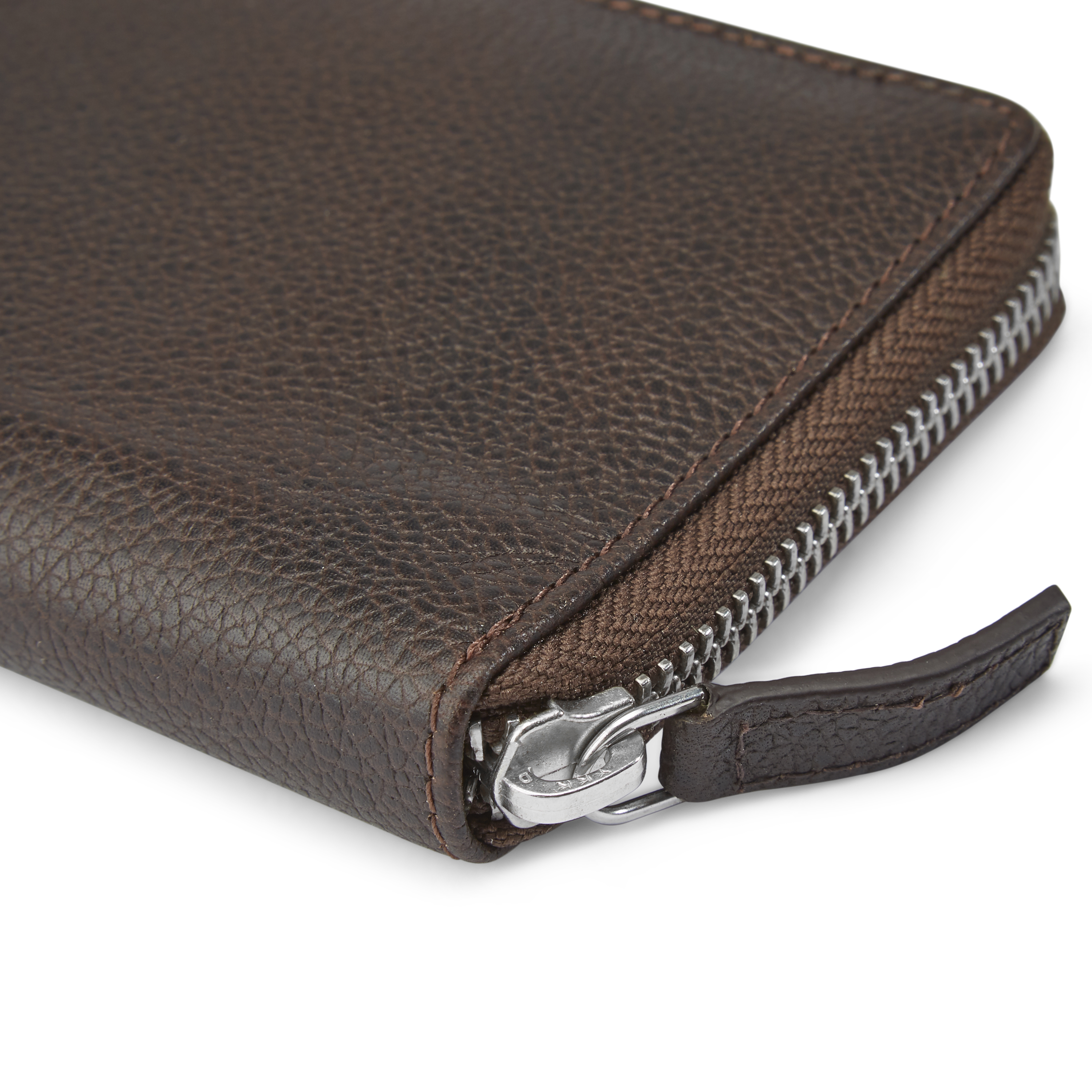 Mini Dark-Brown Leather RFID-Blocking Wallet - 9