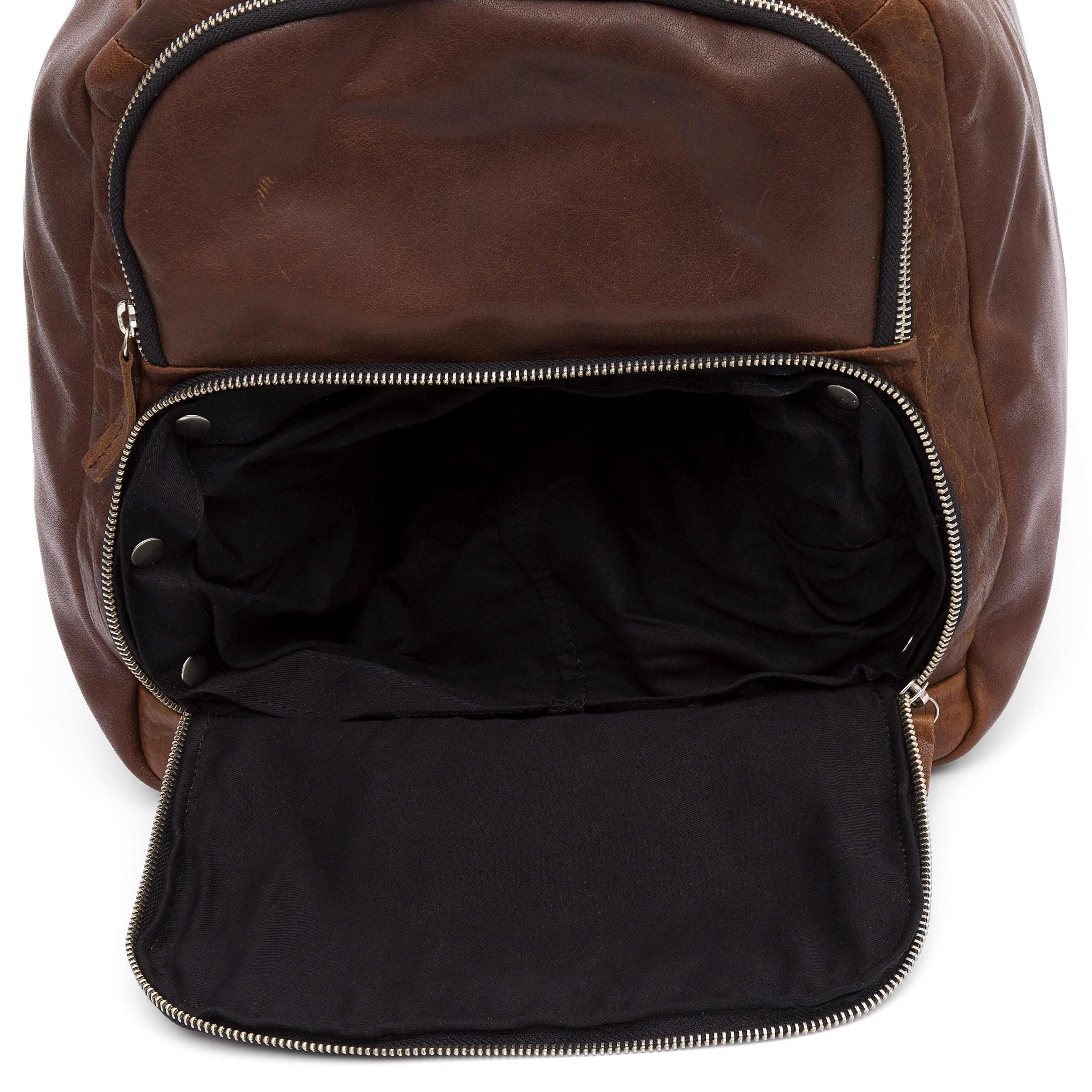 Montreal Large Tan Leather Duffel Bag - 12