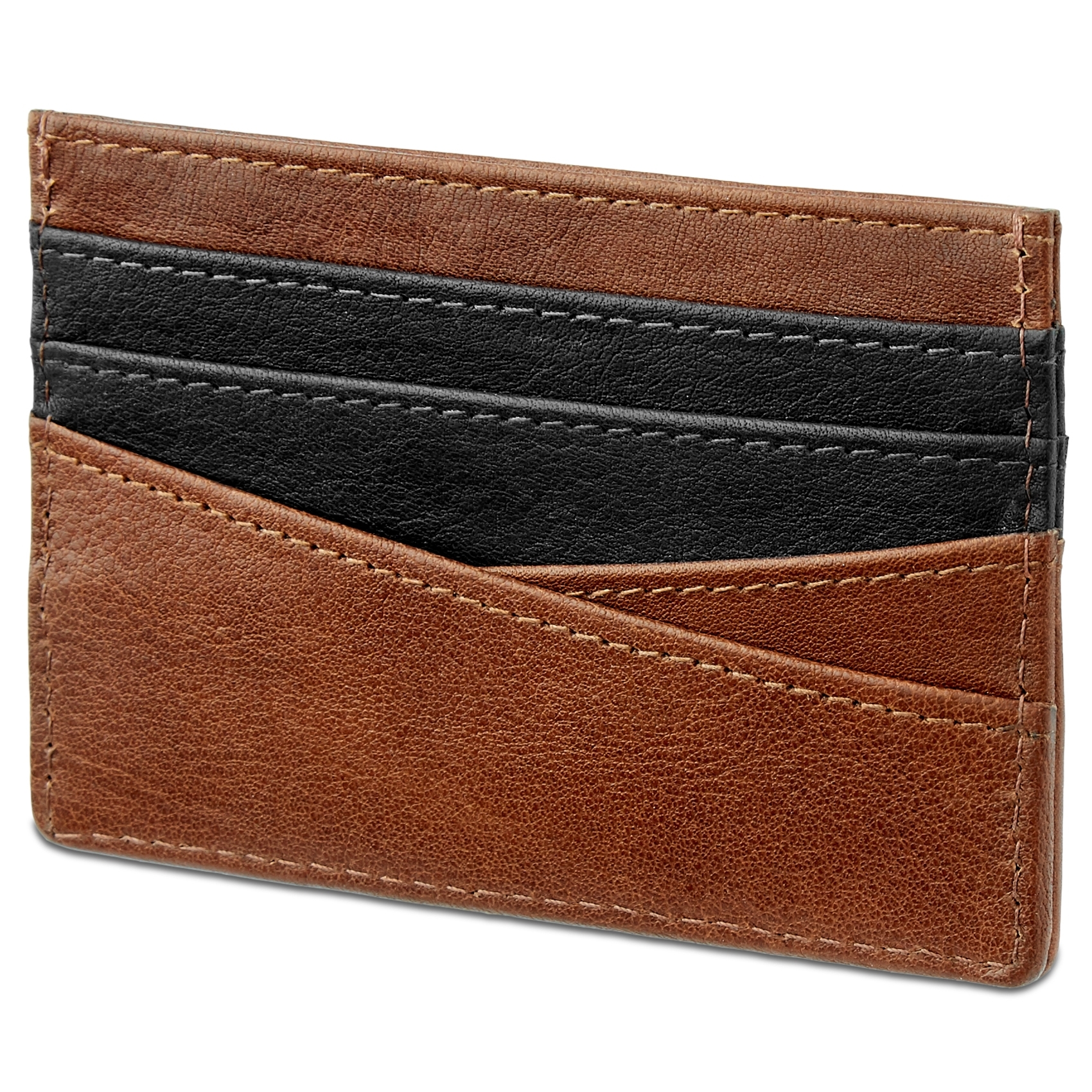 Lacey Hellbraunes Leder RFID Kartenetui - 2