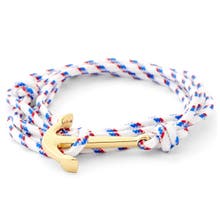 Vita herrarmband med ankare