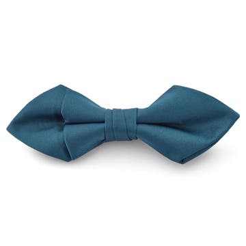 Noeud papillon classique en pointes bleu pétrole Noeud papillon classique en pointes bleu pétrole