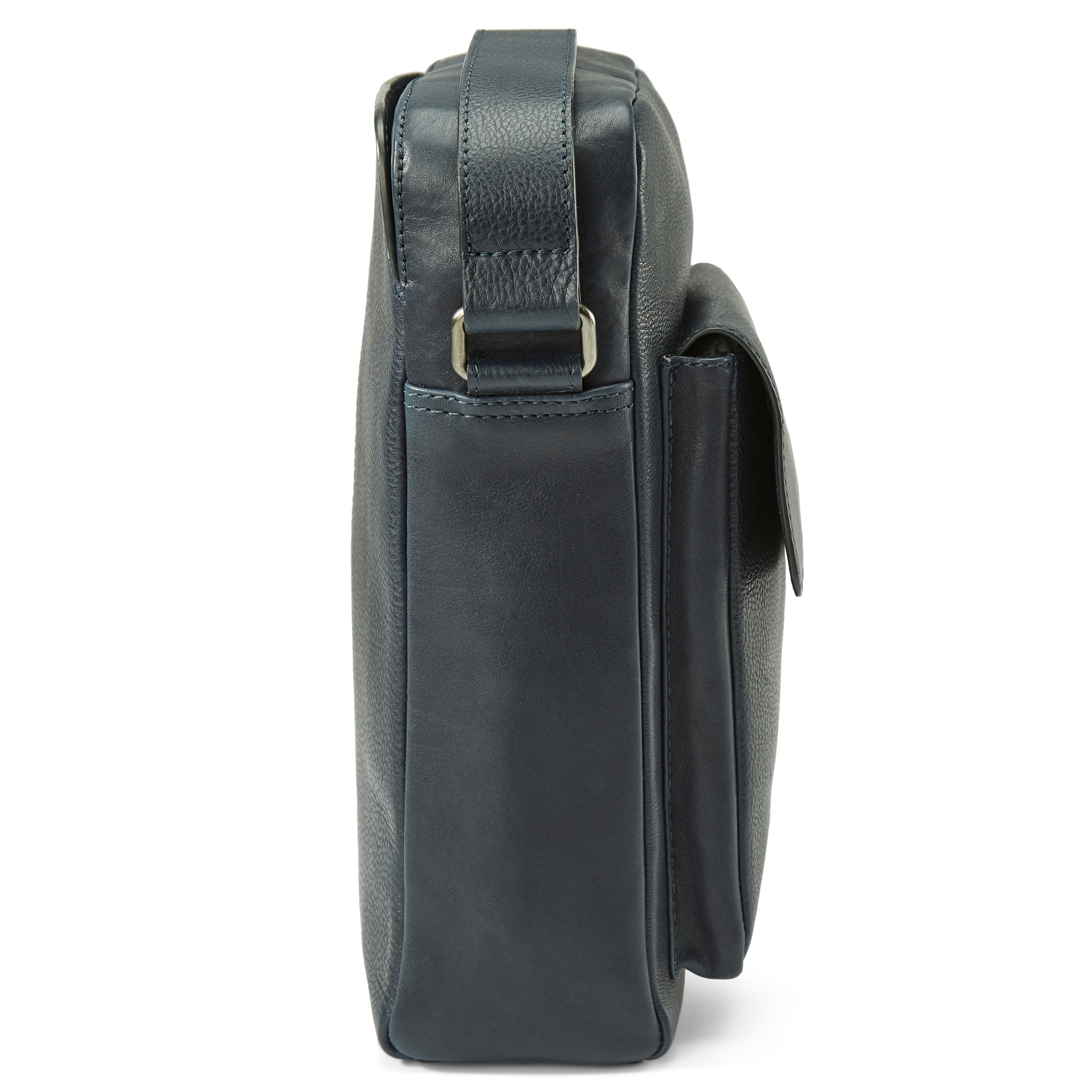 Laurie Navy Leather Crossbody Bag - 5