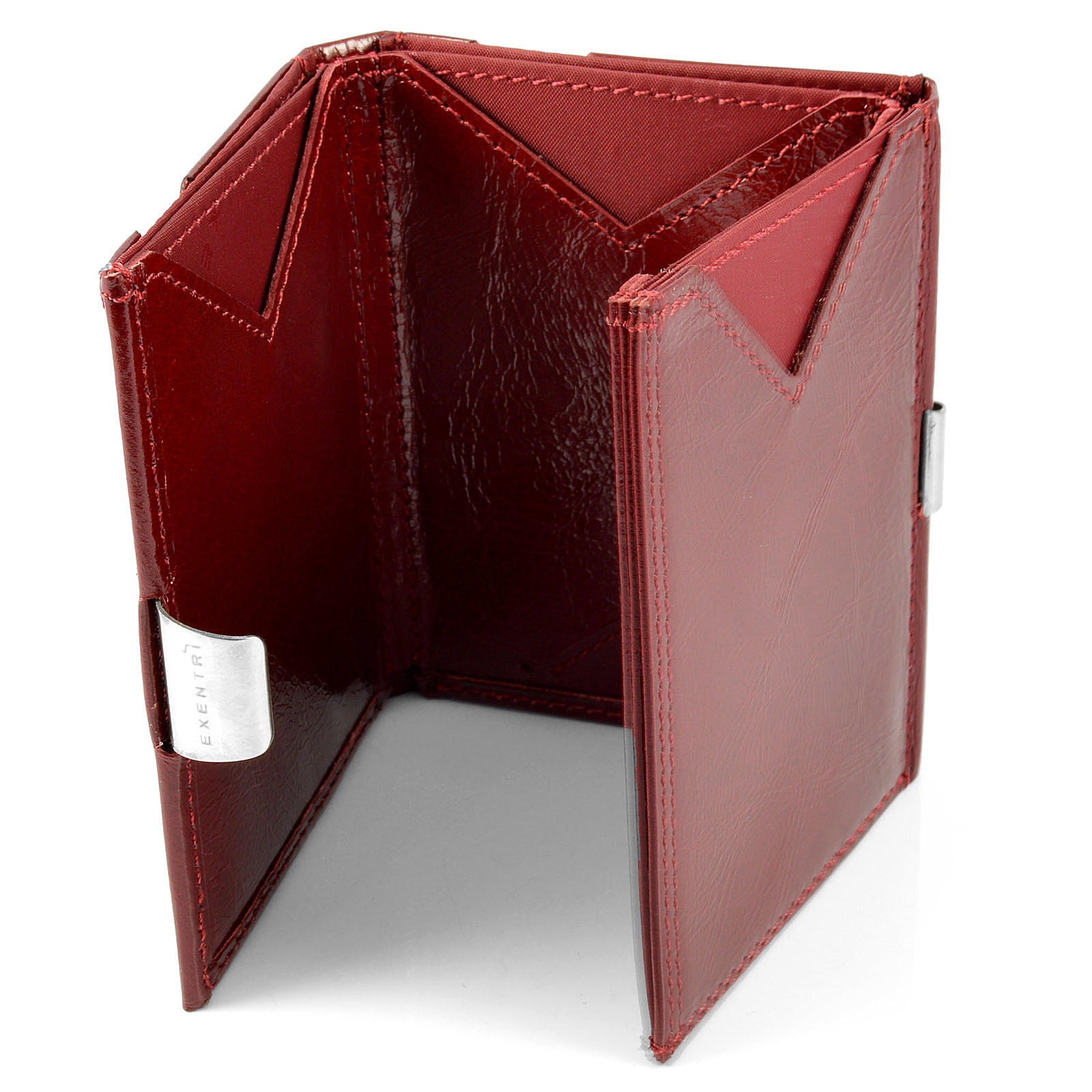 Burgunderroter Kartenhalter - 5