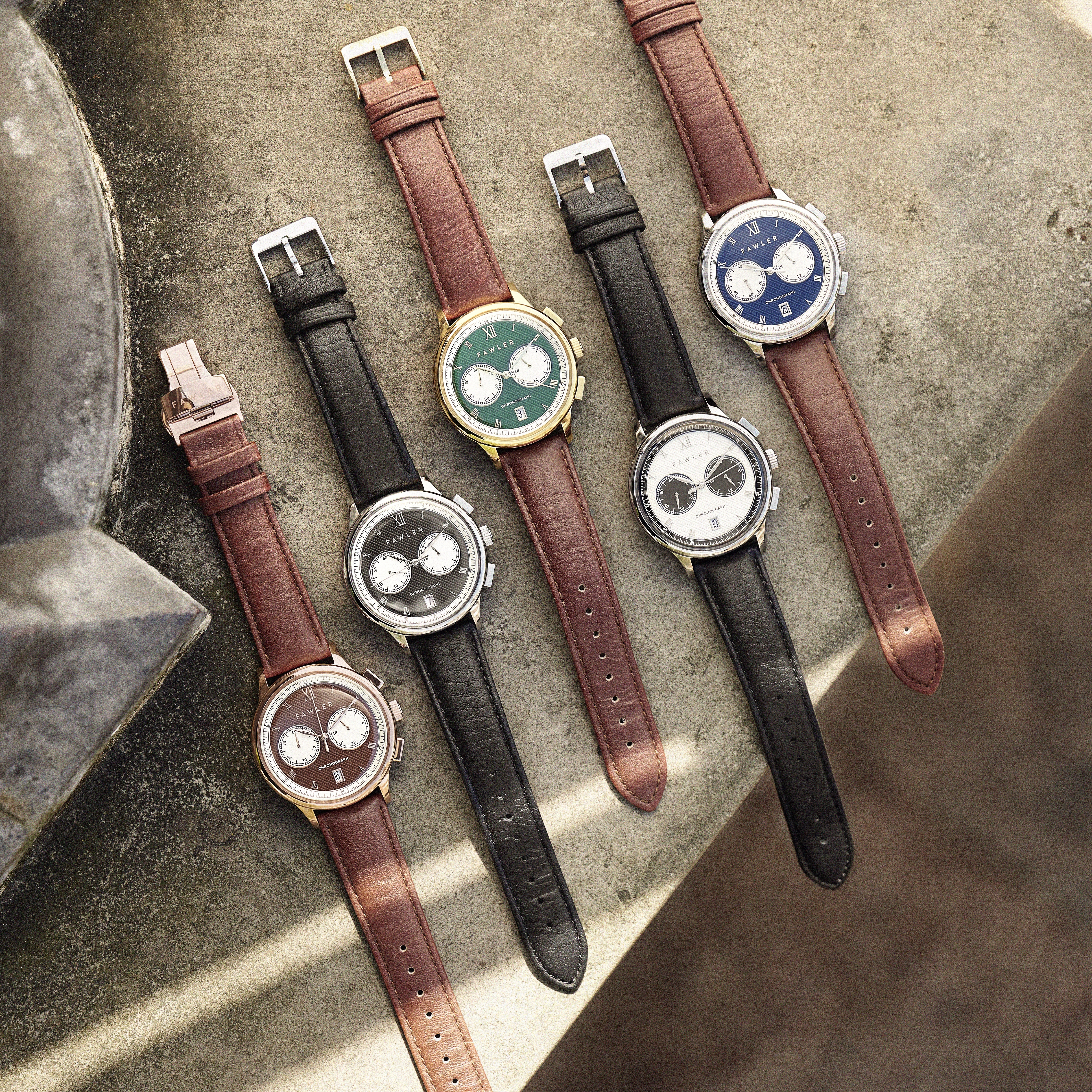 Cicero | Reloj cronógrafo vintage blanco - 5