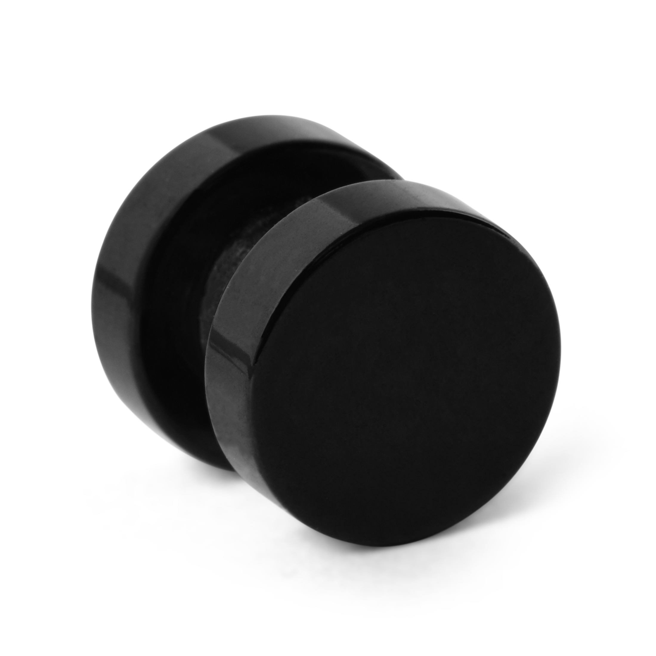 Magnetická náušnica s motívom hviezdy v čiernej a striebornej farbe - 5