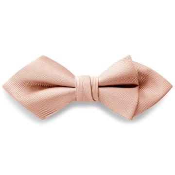 Roze Voorgestrikte Grosgrain Vlinderdas met Ruitvormige Punt Roze Voorgestrikte Grosgrain Vlinderdas met Ruitvormige Punt