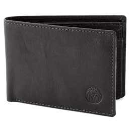 California | Small Black Leather Wallet