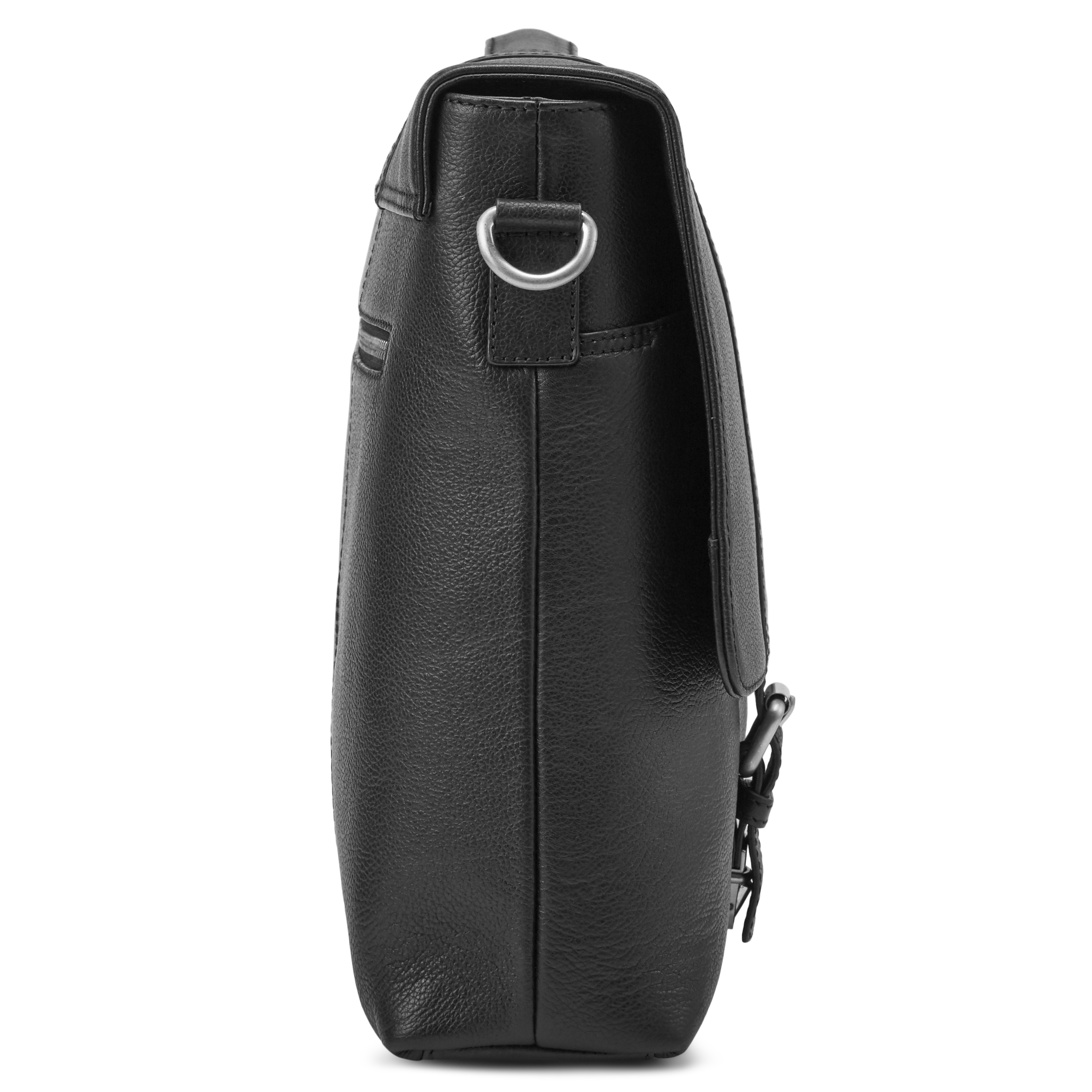 Bandolera de cuero negro Sam - 12