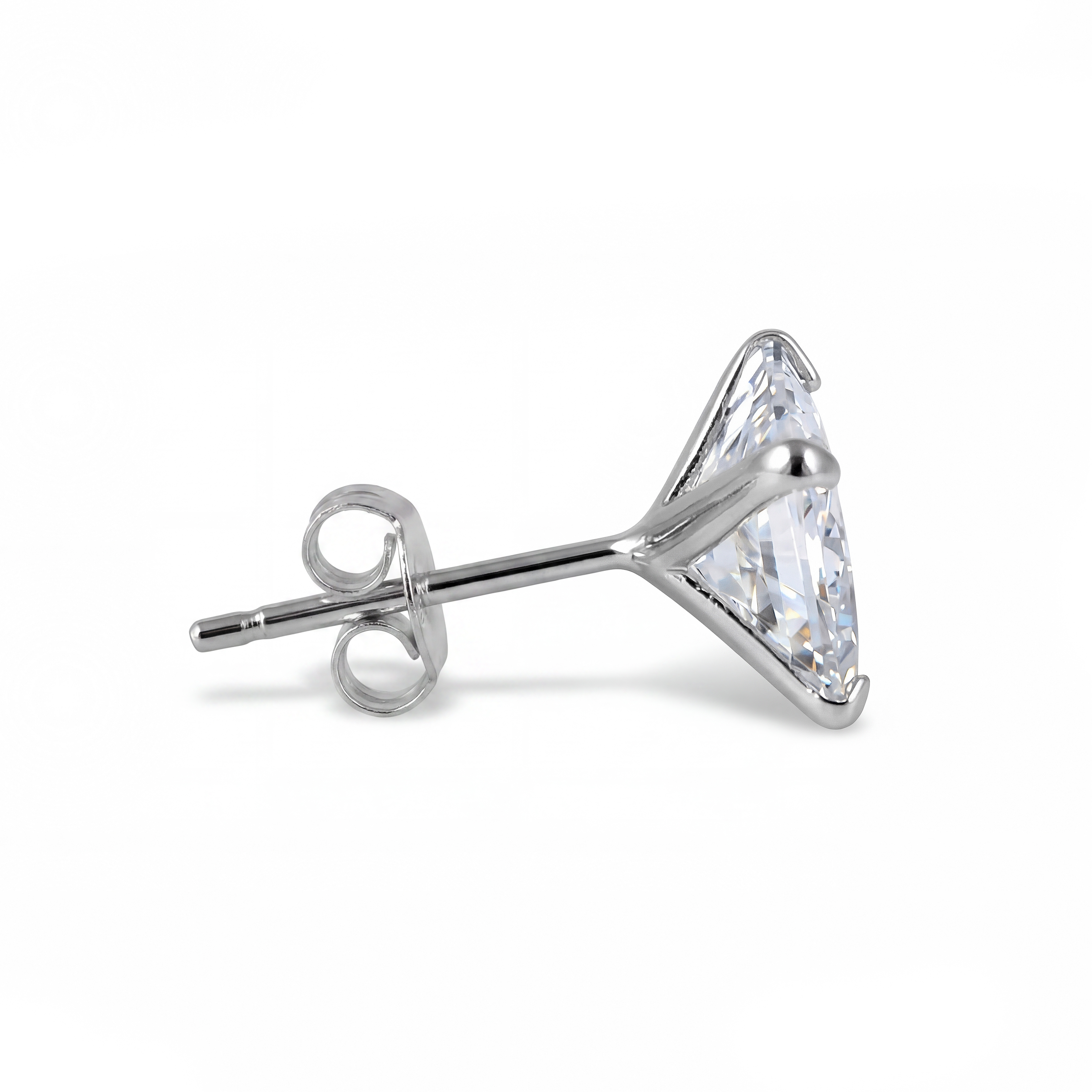 Lucid | Clou d'oreille carré en zircone et argent sterling 925 - 8 mm - 2