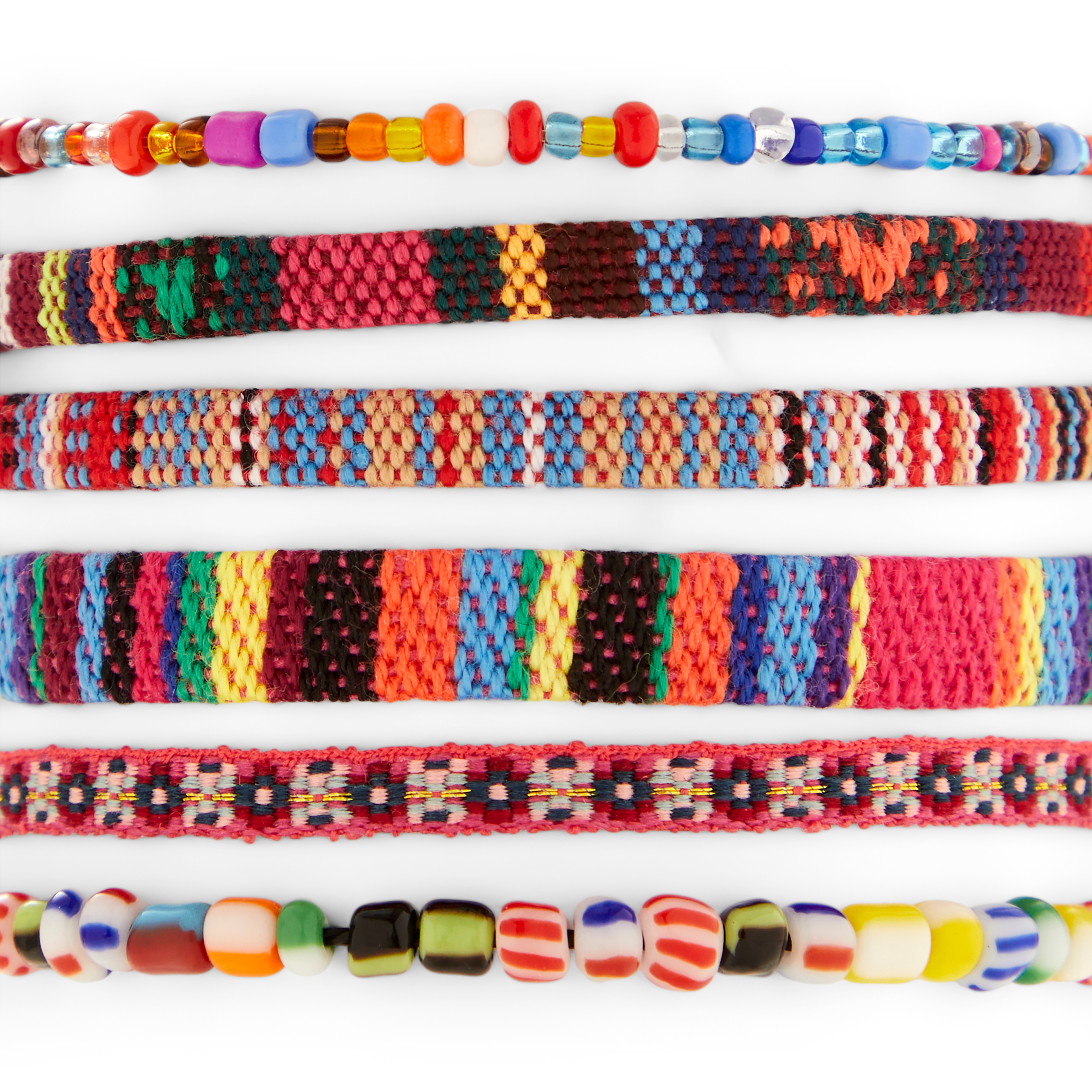 Amalfi | Ragusa Set de 6 bracelets rose pâle - 3