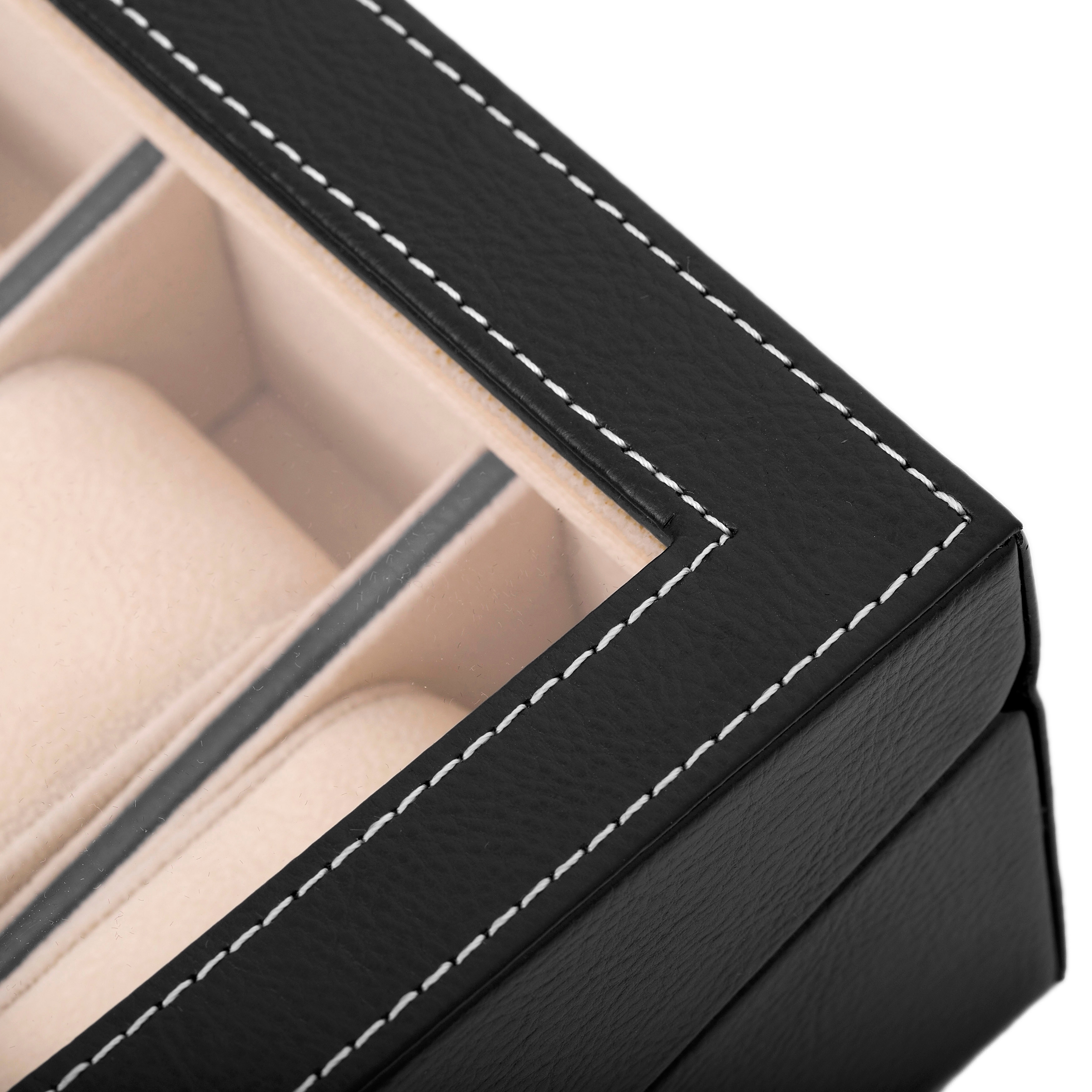 Sort Mini Urkasse i Træ - 5 Ure - 6