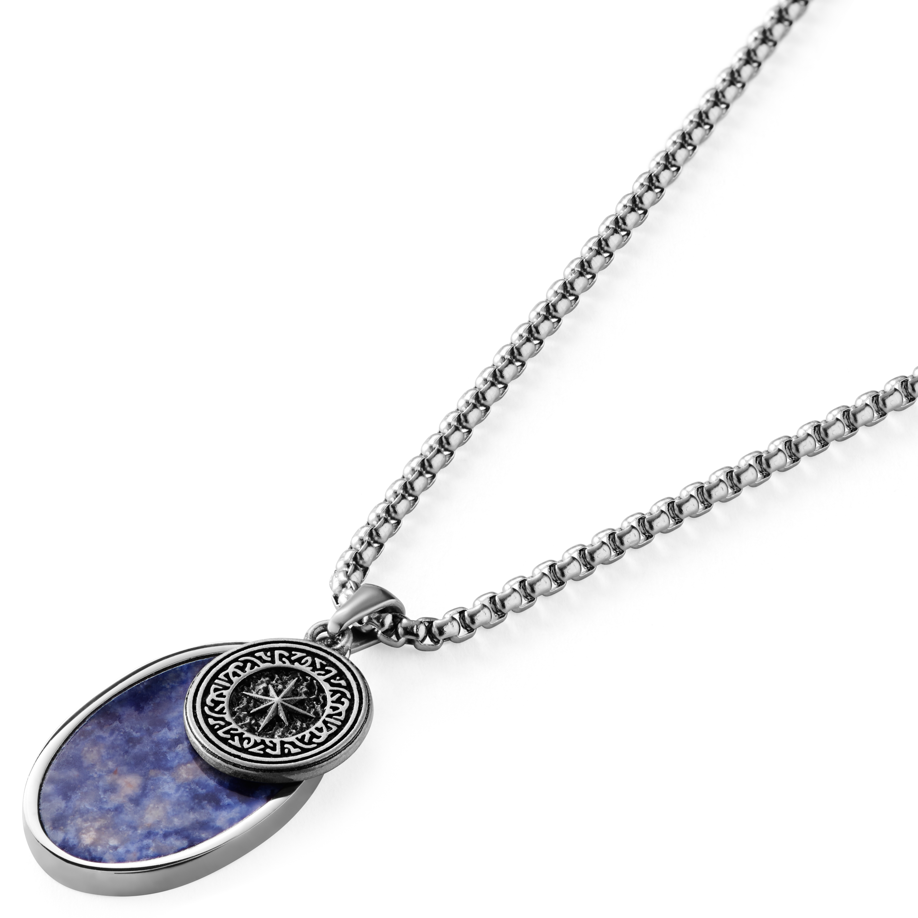 Collier Orisun Atlas à pierre sodalite - 5