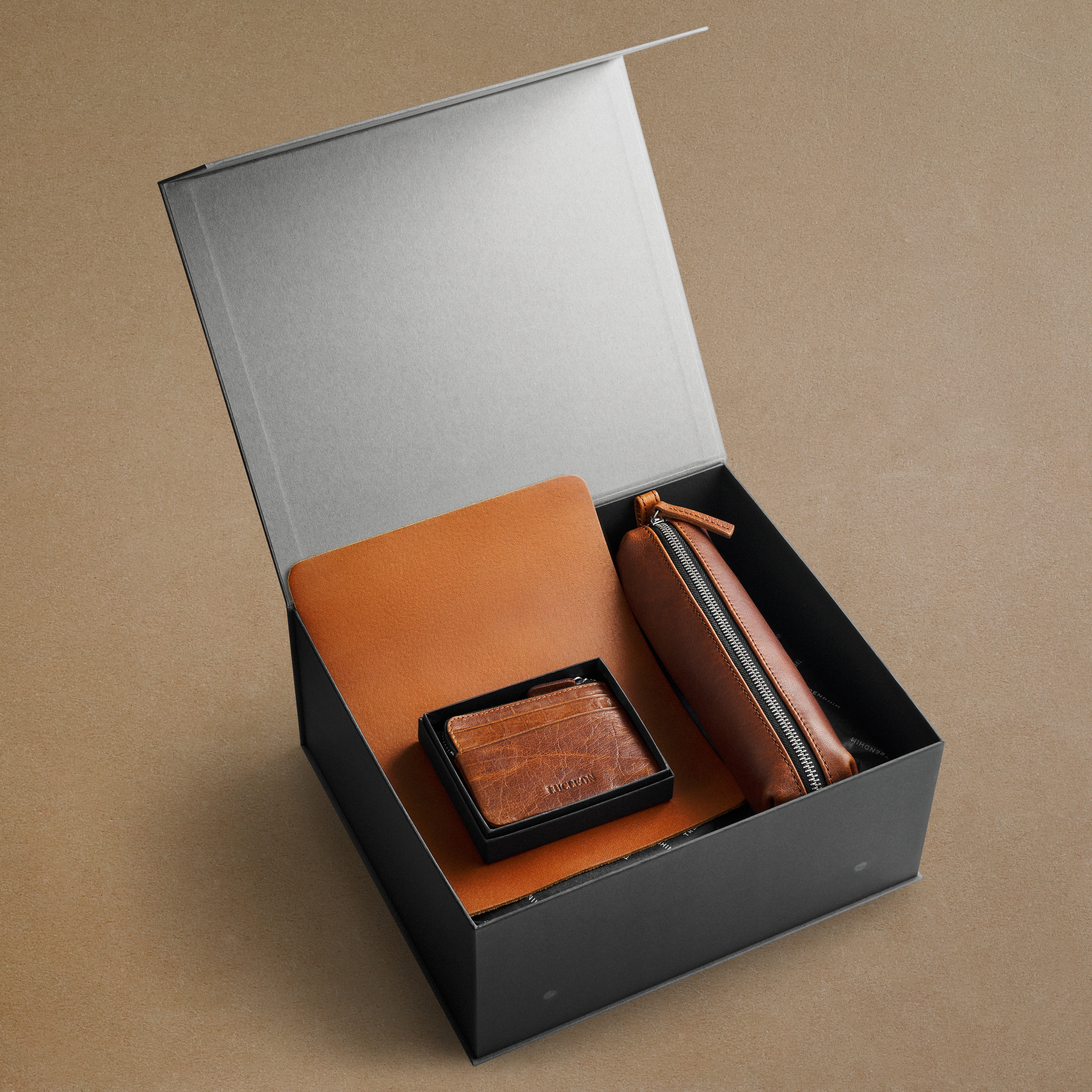 Caja de regalo profesional de oficina | Cuero marrón - 3