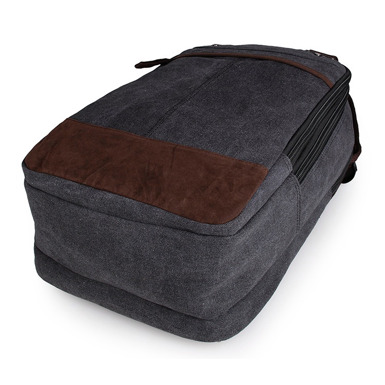 Stor Blå Kanvas Ryggsekk - 6