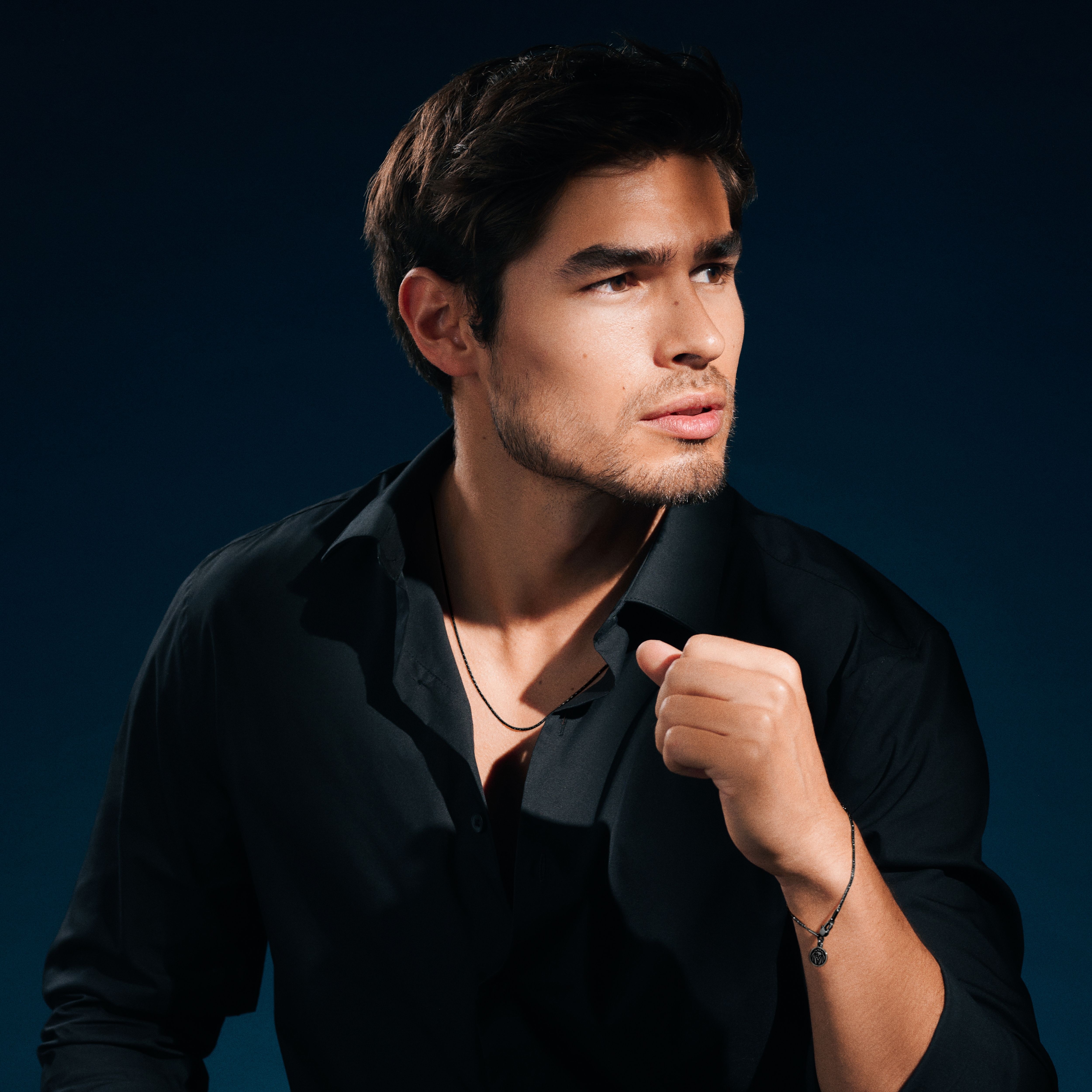 Essentials | 1 mm Gunmetal Black Rectangular Box Chain Necklace - 2