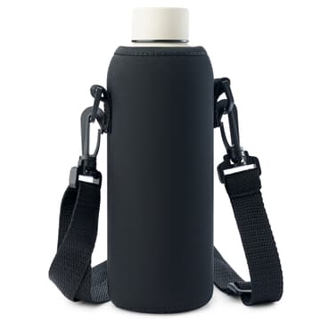 Black Sporty Neoprene Bottle Holder | 500 ml Black Sporty Neoprene Bottle Holder | 500 ml