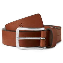 Padua | Casual Cognac Leather Belt