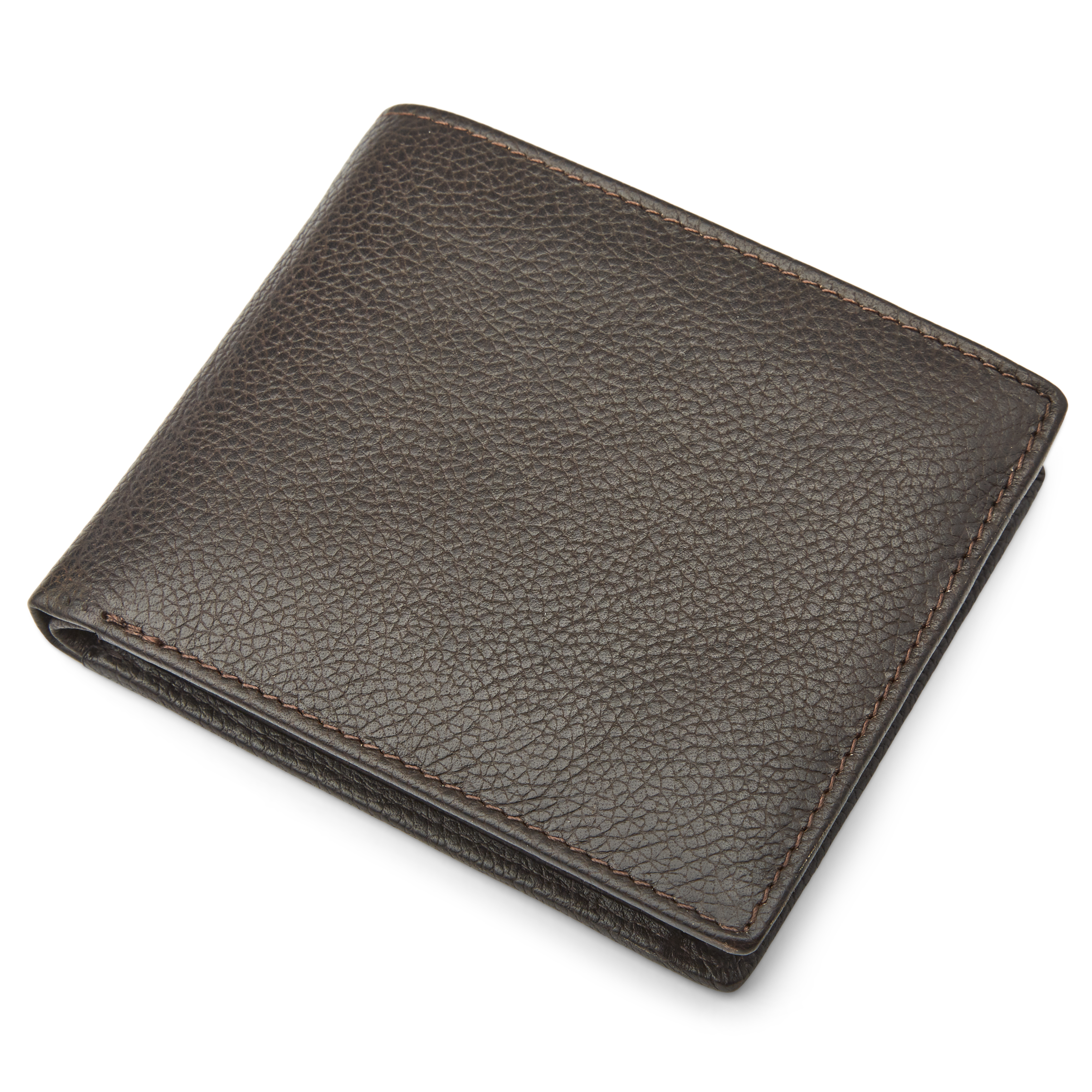 Cartera de cuero marrón oscuro con bloqueo RFID Smith - 9