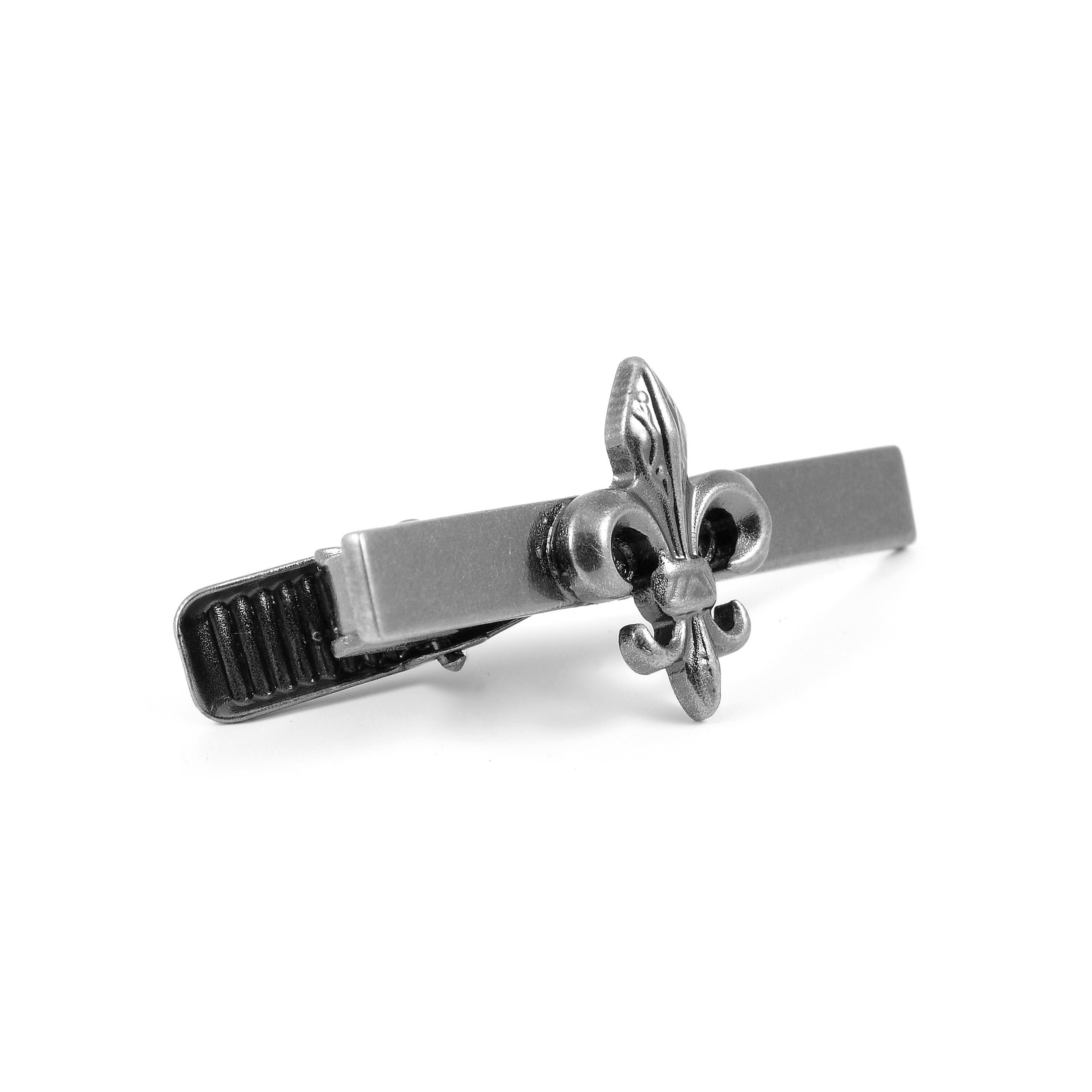 Short Grey Lily Tie Clip - 3