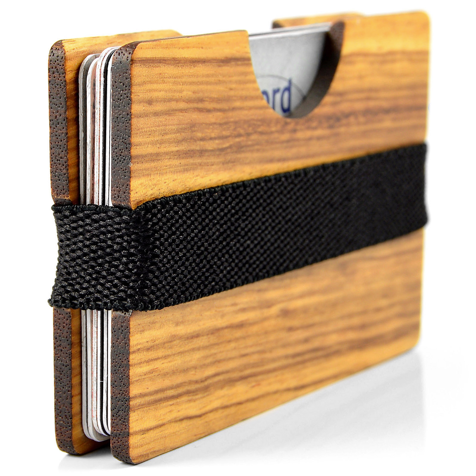 Zebra Wood Card Holder - 2