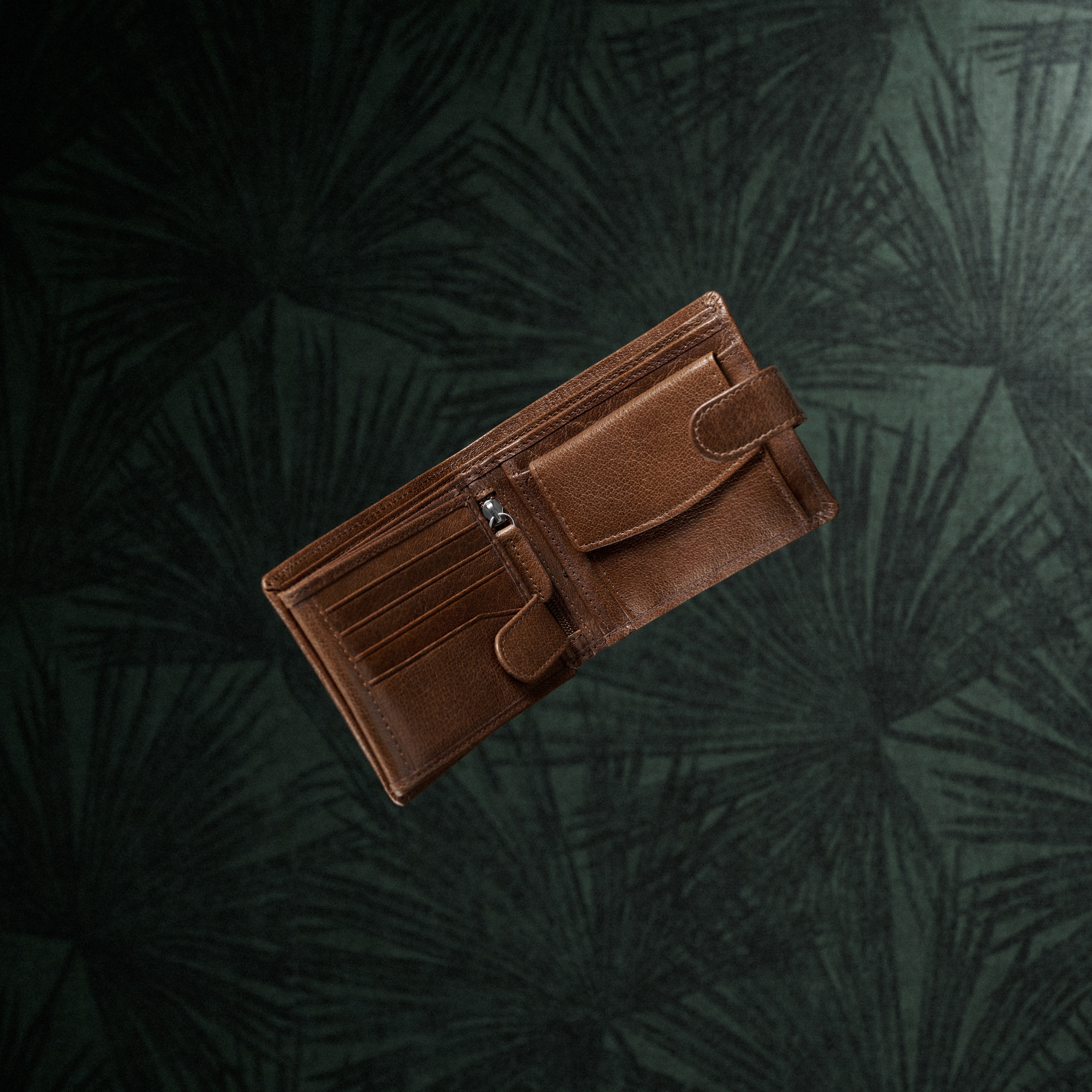 Ταμπά Εργονομικό Δερμάτινο Πορτοφόλι California - 5