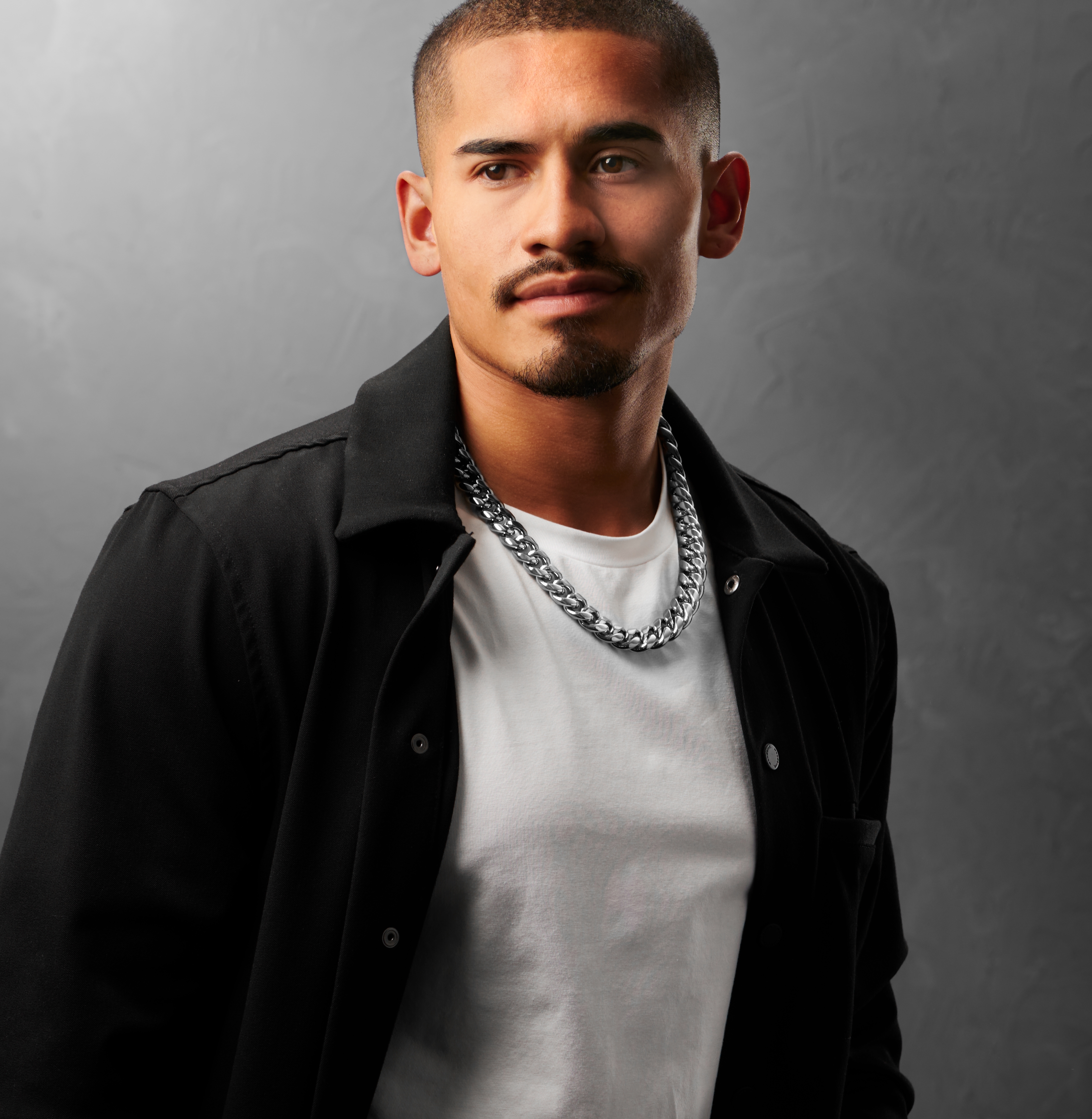 16 mm oceľový retiazkový náhrdelník v striebornej farbe - 4