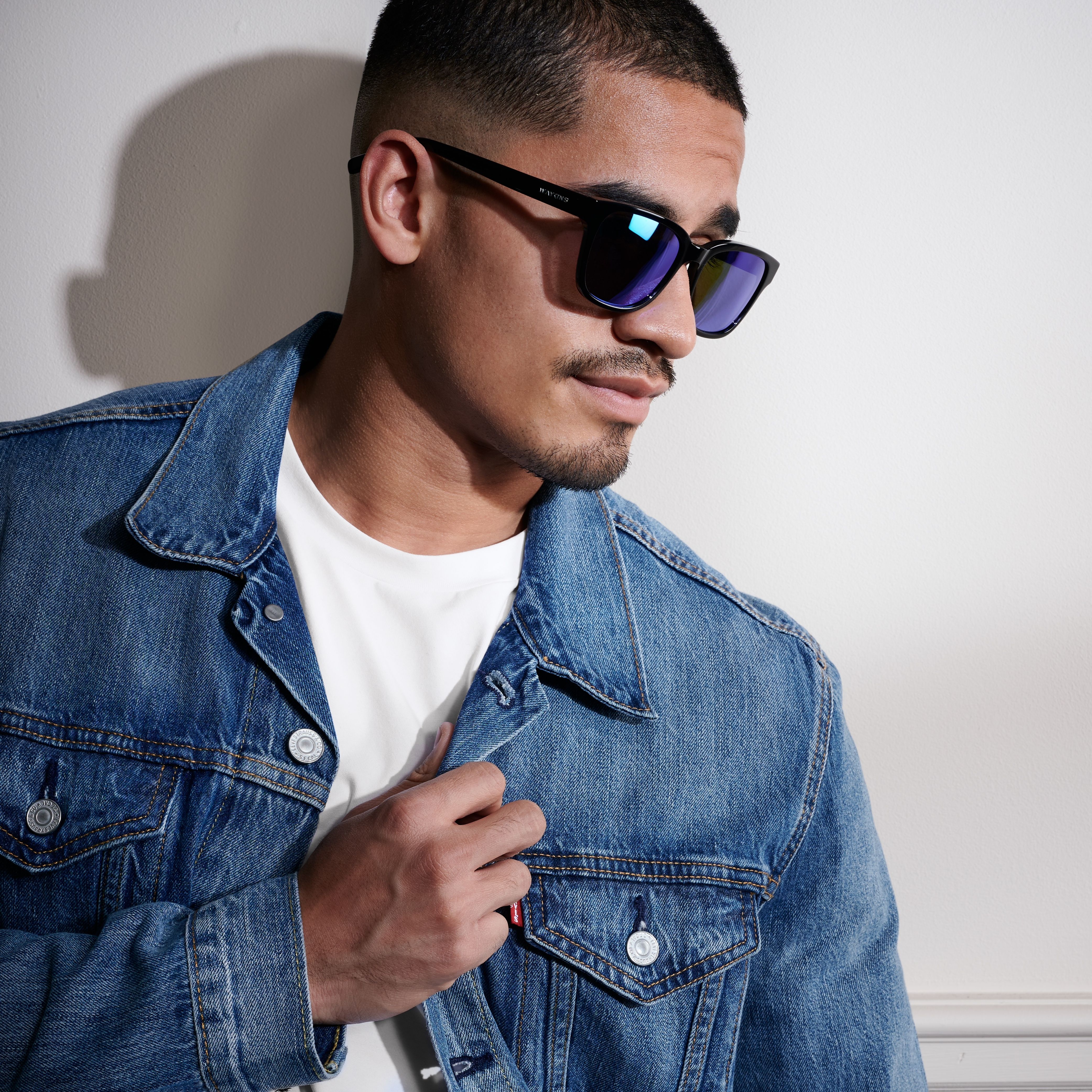 Wilmer Thea Svarta & Blågröna Polariserade Spegelsolglasögon - 2