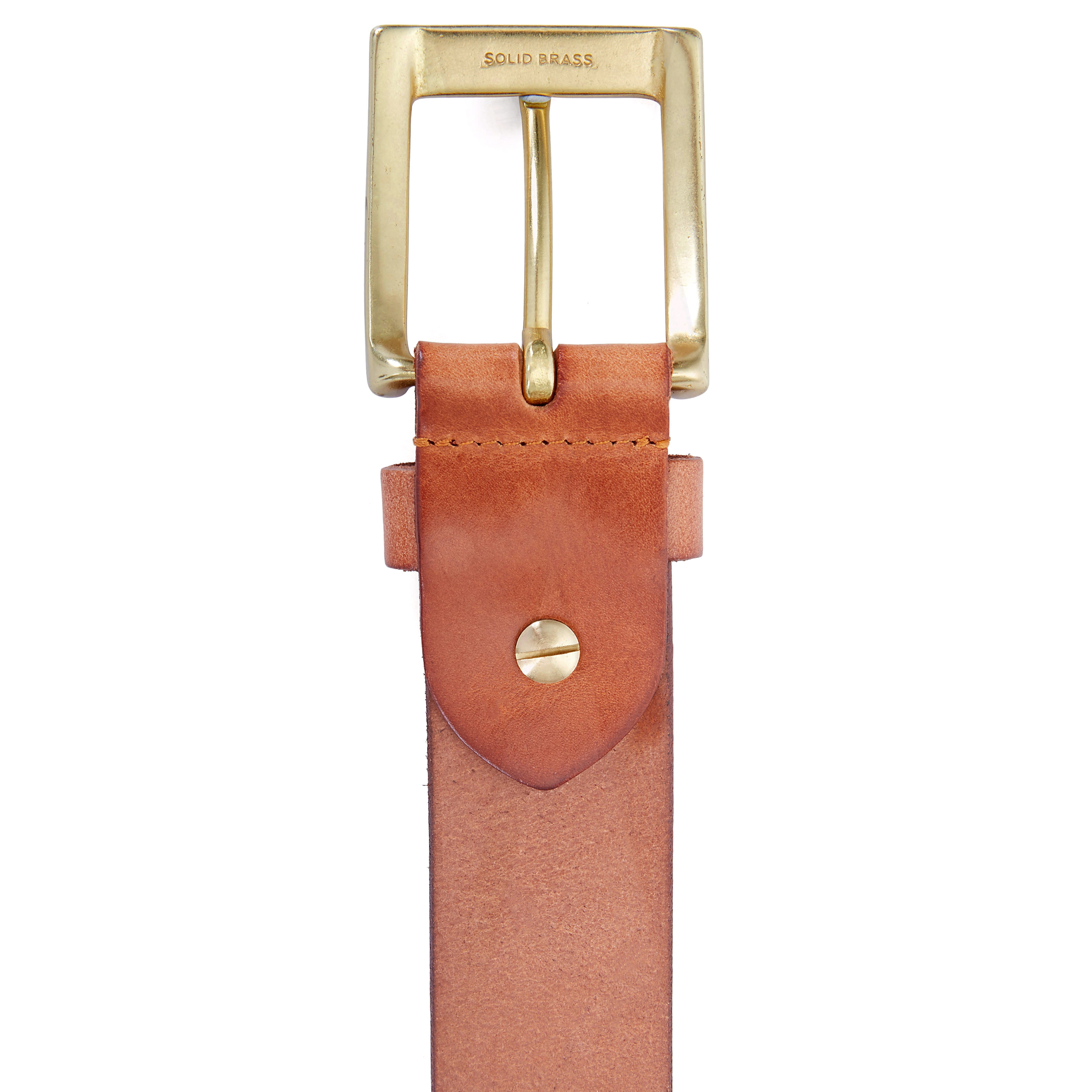 Präglat Vävt Konjakfärgat Bälte - 4