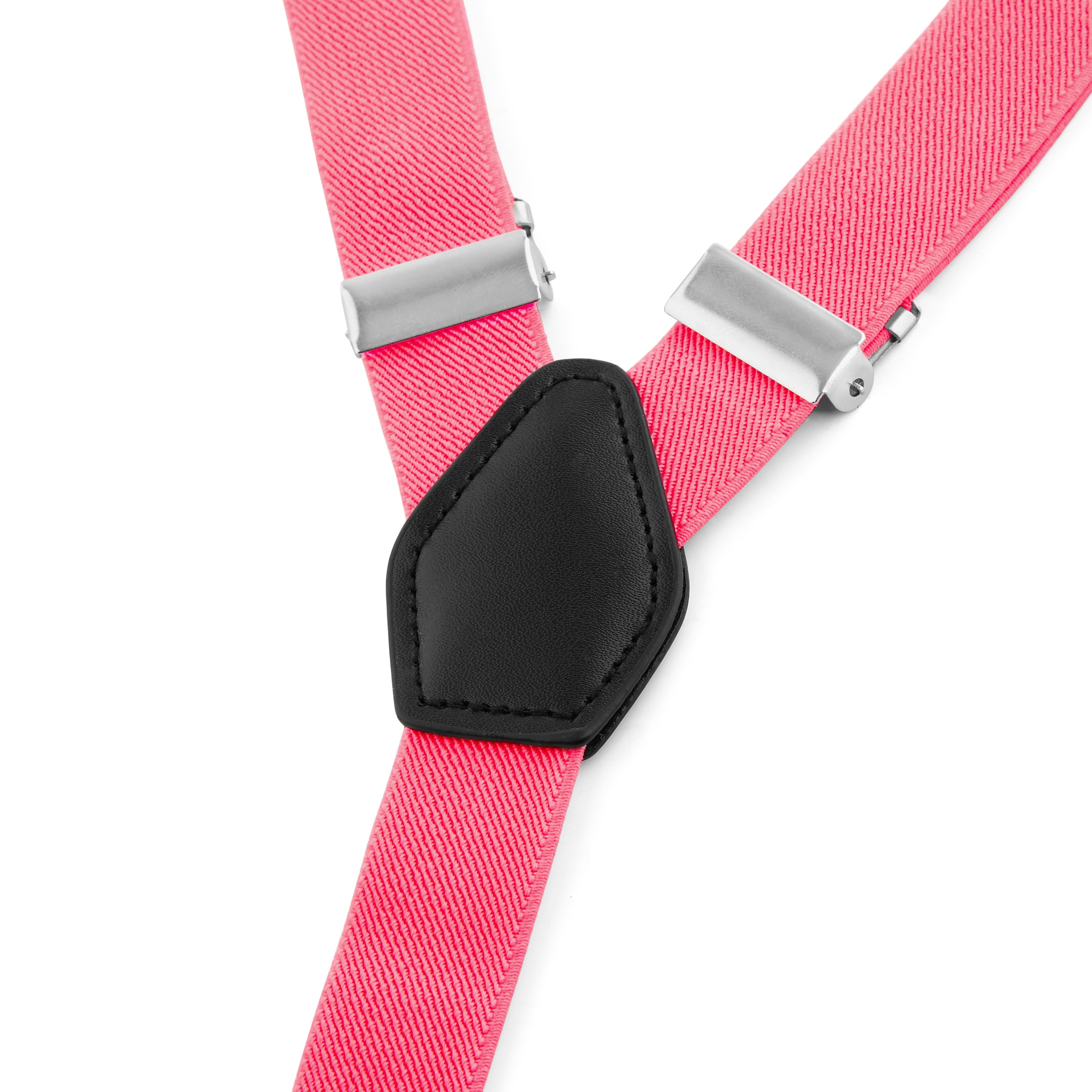 Slim Hot Pink Clip-On Braces - 3