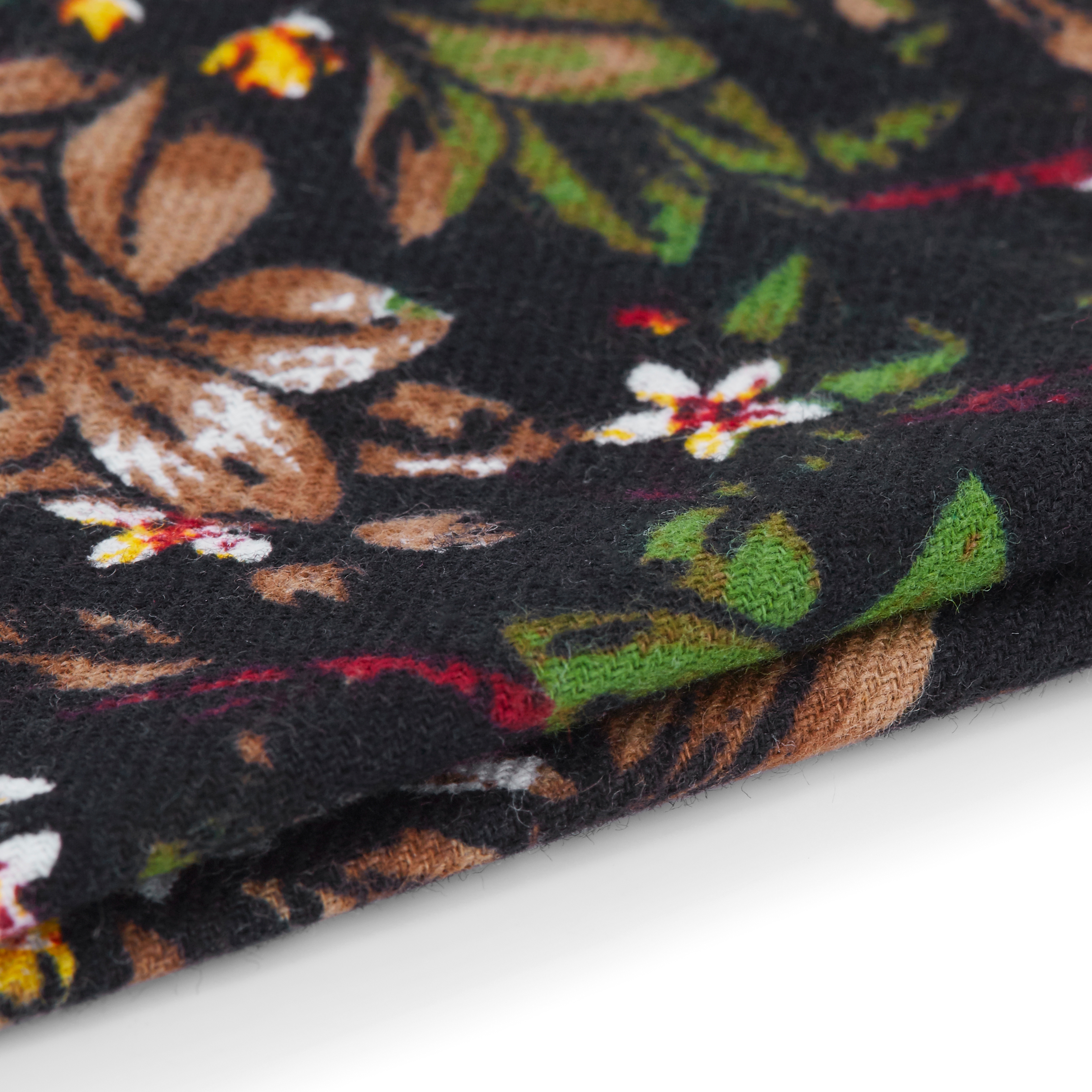 Lommetørkle med Tropisk Blomstermønster  - 2