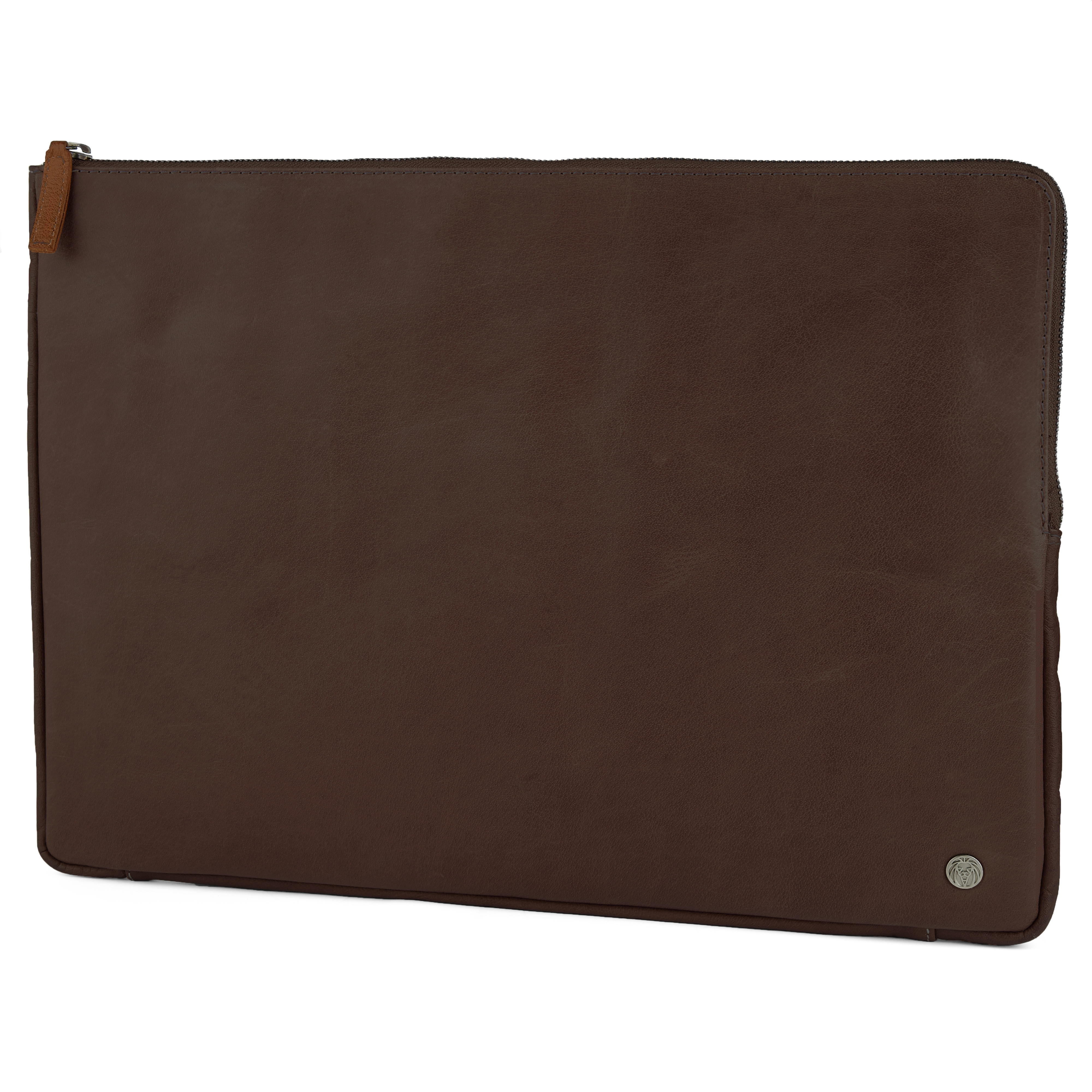 Oxford barna-nyeregbarna bőr laptoptok - kis méretű - 3