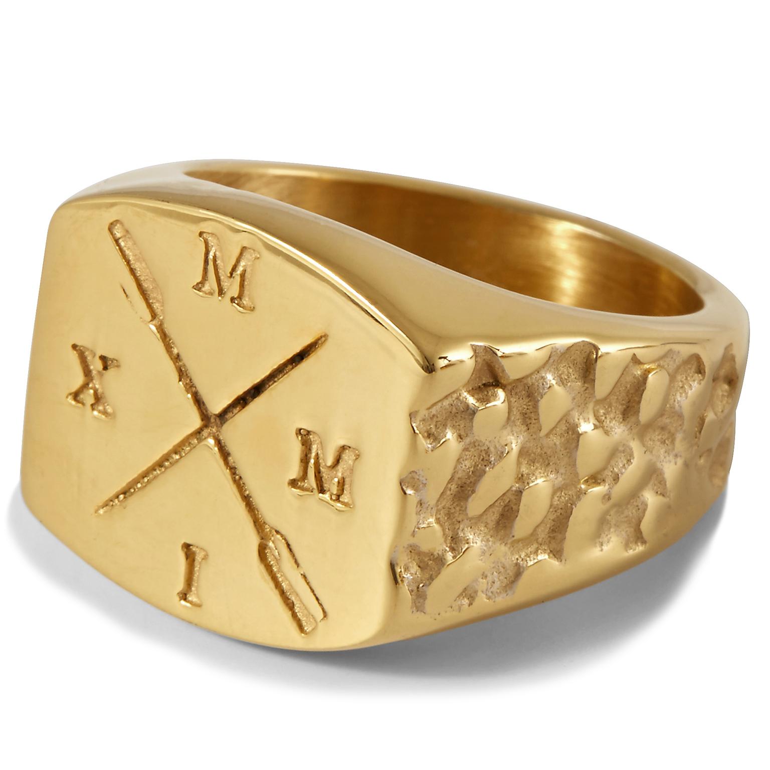 Goudkleurige Titus Ring Goudkleurige Titus Ring