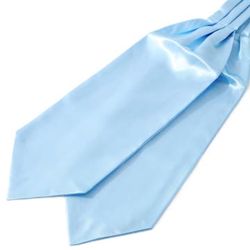 Cravate unie bleu bébé