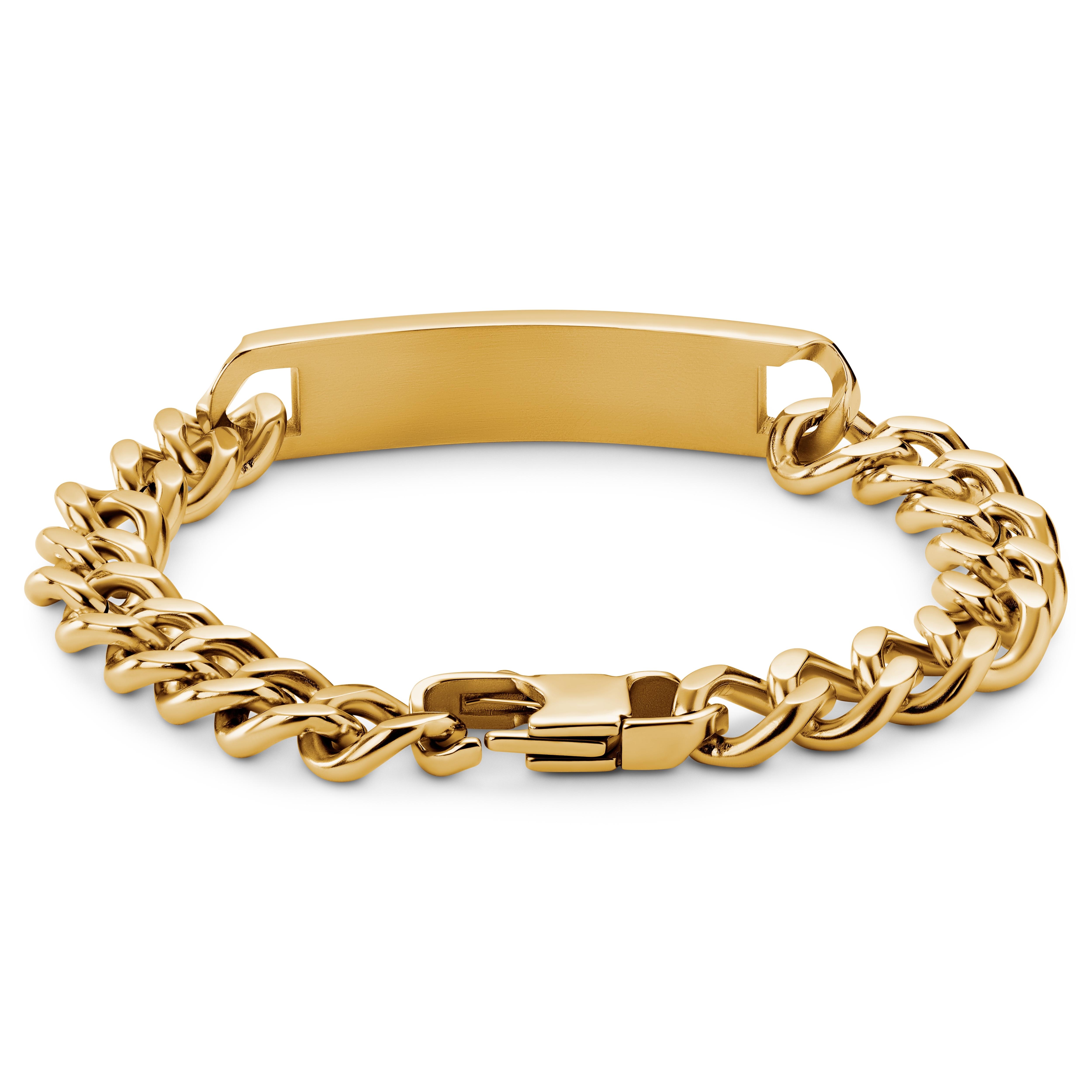 Nomen | 10 mm Goldfarbenes ID-Armband - 4
