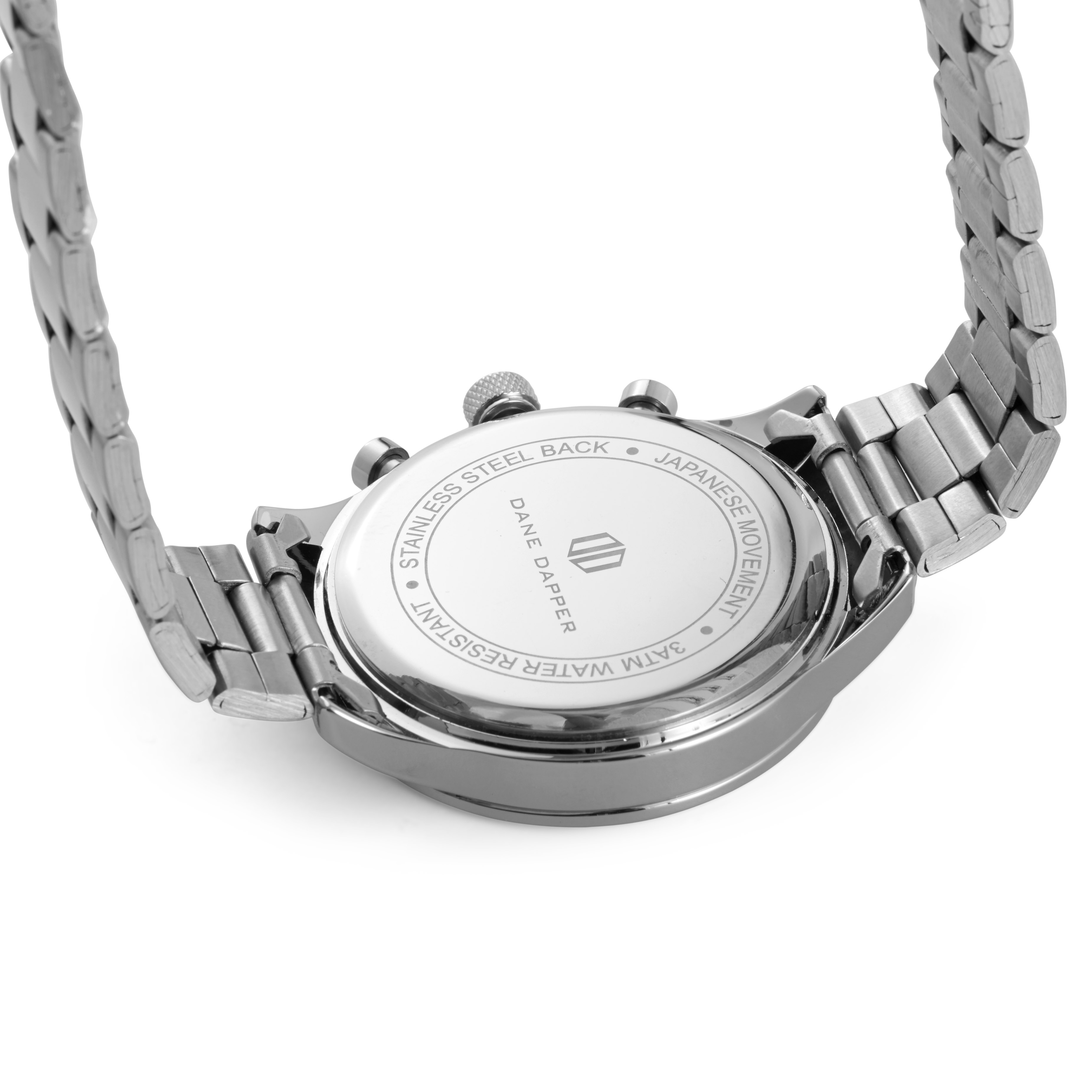 Srebrno-tonirana in črna veriga Troika ura - 3