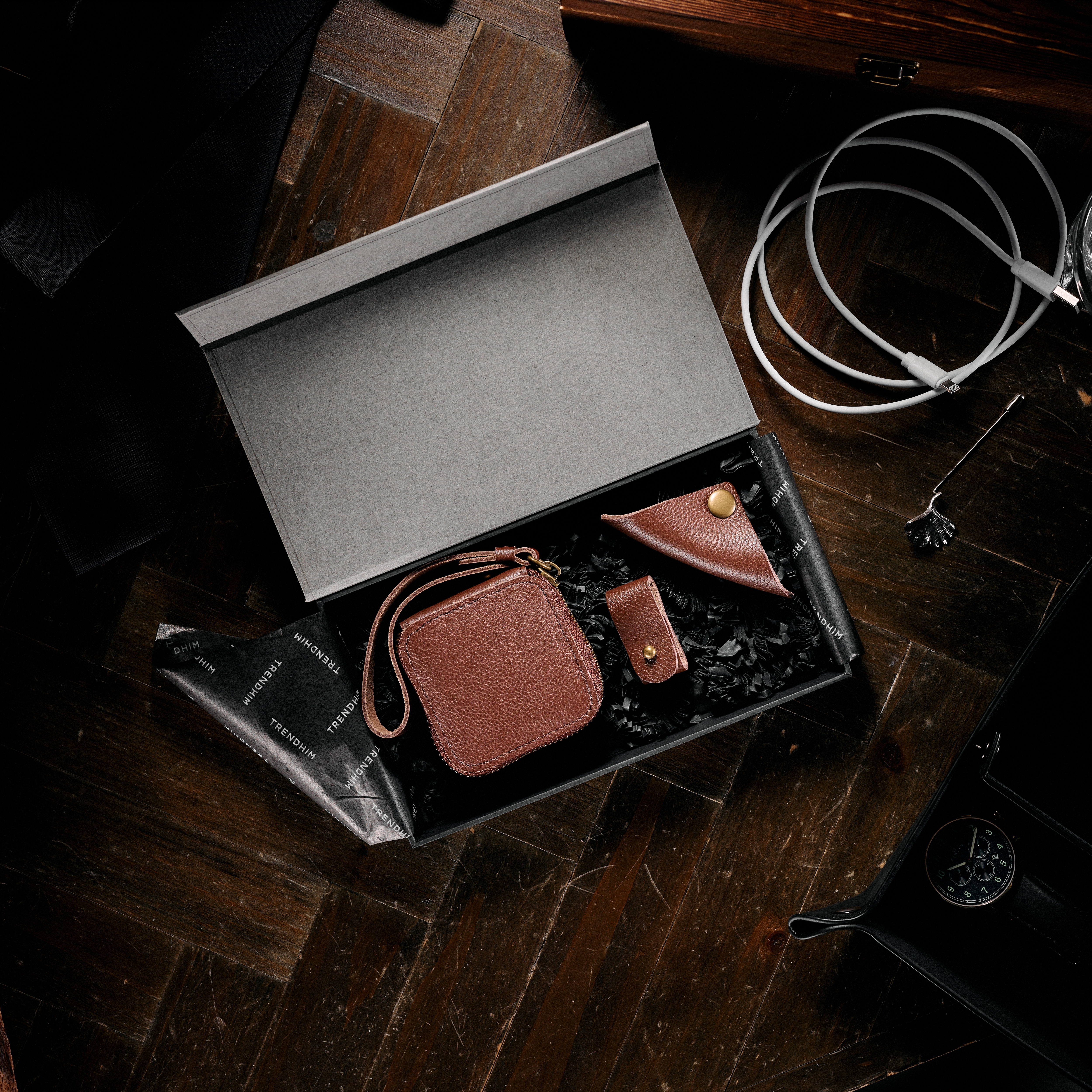 Professionelle Organizer-Geschenkbox | Braunes Leder - 5