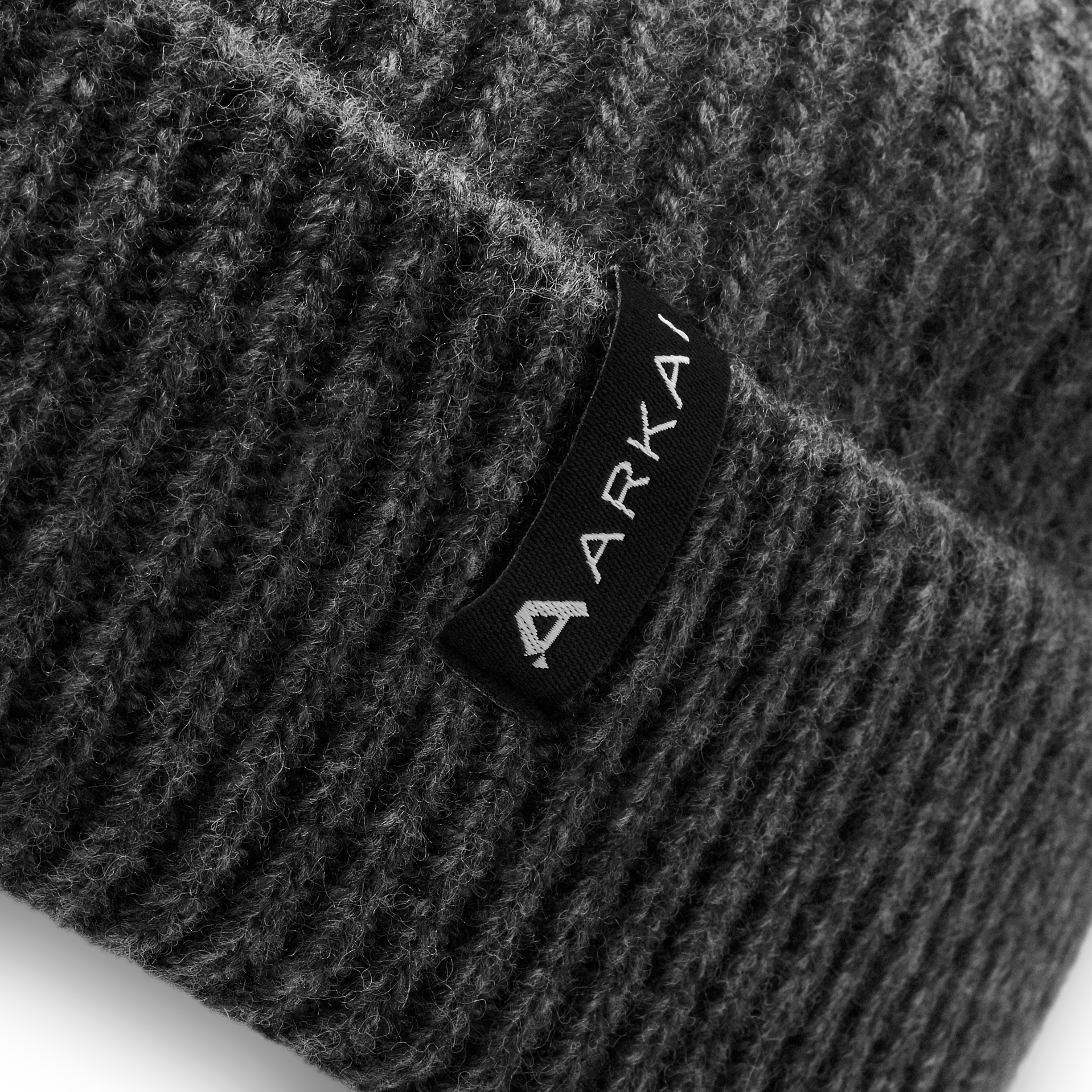 Nordic | Dark Grey Fisherman Wool Blend Beanie - 4