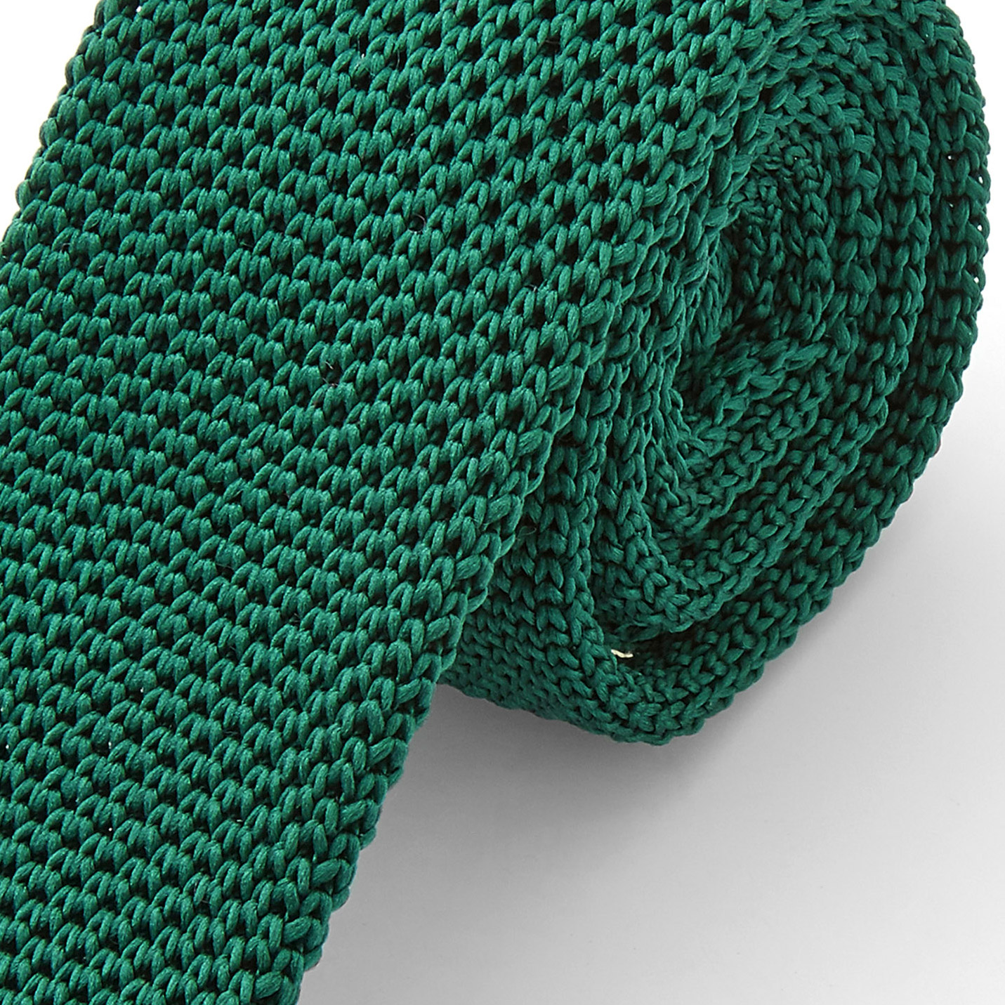 Pine Green Knitted Tie - 2