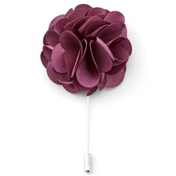 Luxurious Burgundy Lapel Flower