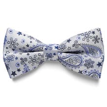 White pre tied bow ties