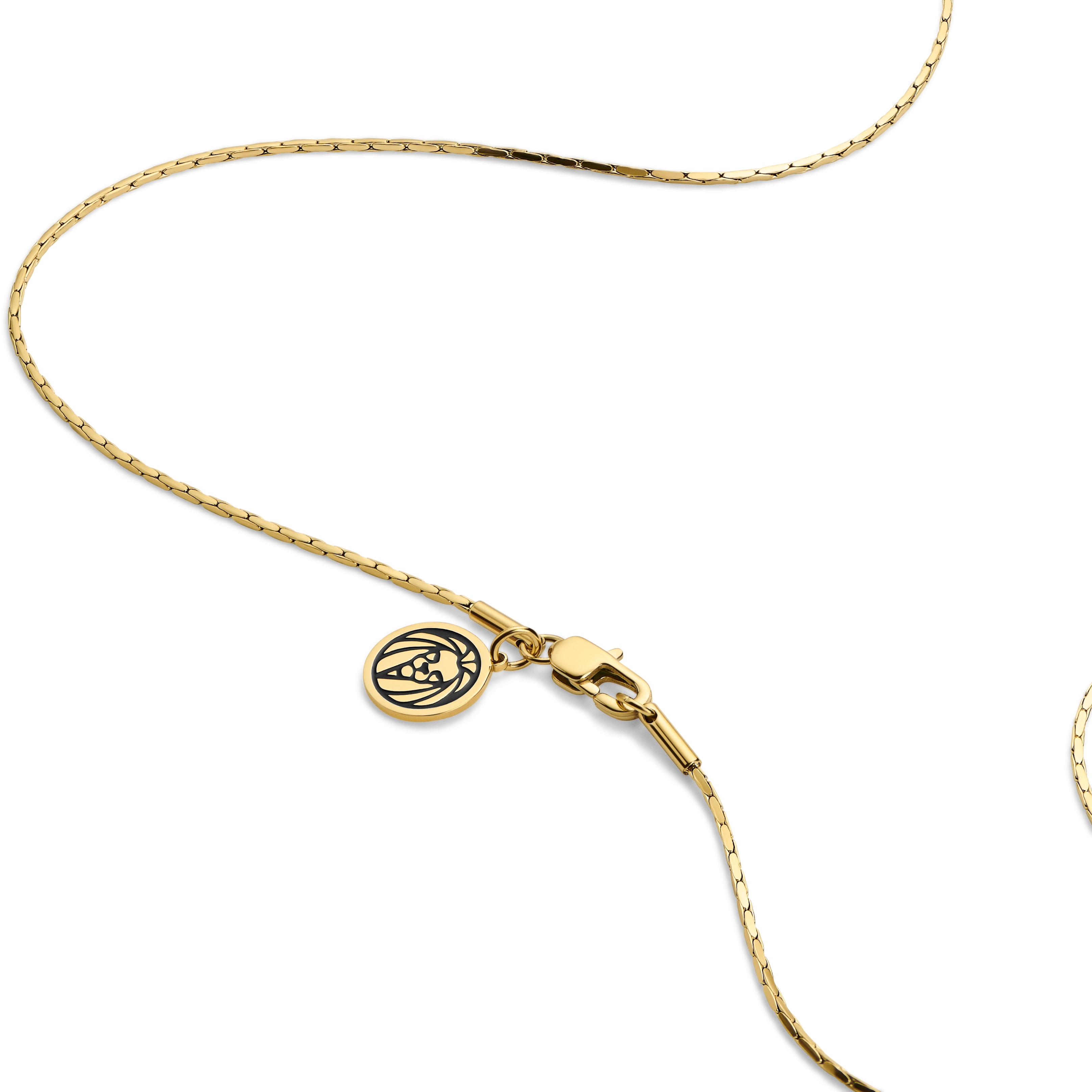 Essentials | 1 mm Gulltonet Halskjede med Rektangulære Lenker - 3