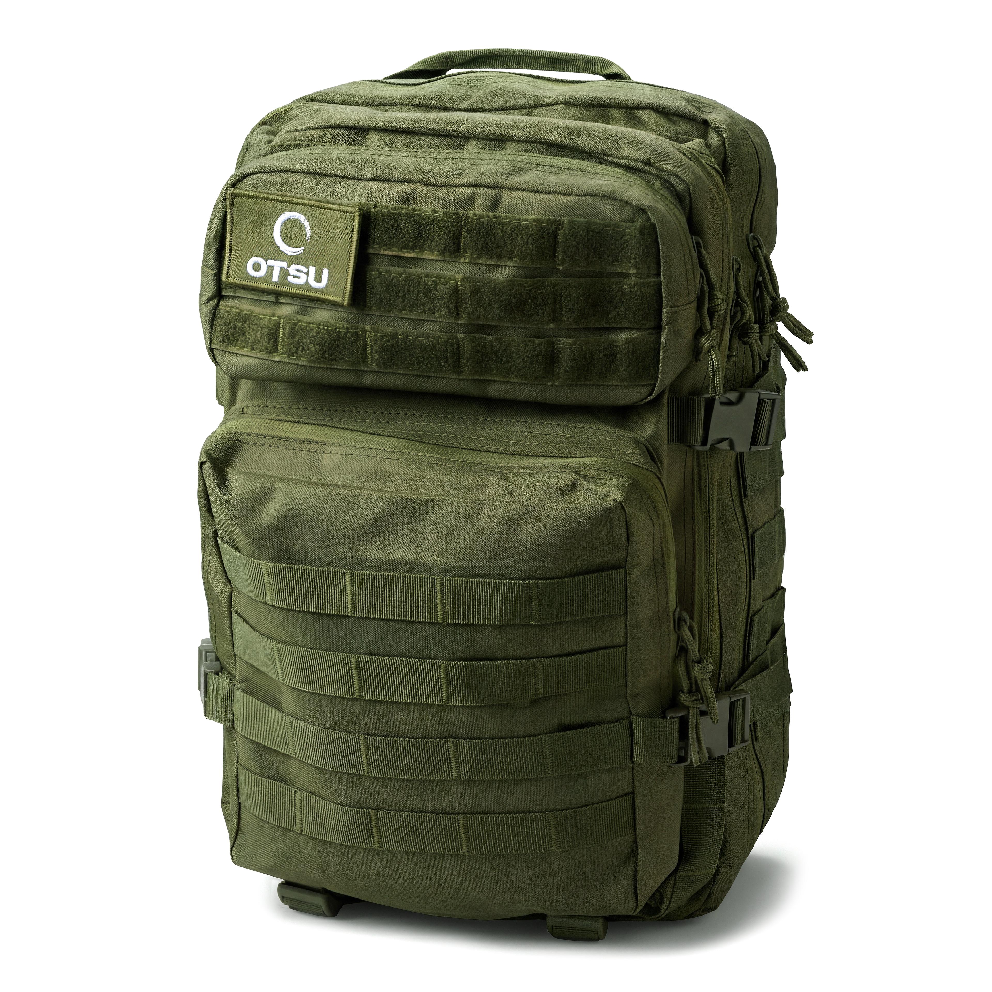 Expedition | Armygrüner taktischer Rucksack mit 40 L Volumen und Patch-Fläche Expedition | Armygrüner taktischer Rucksack mit 40 L Volumen und Patch-Fläche