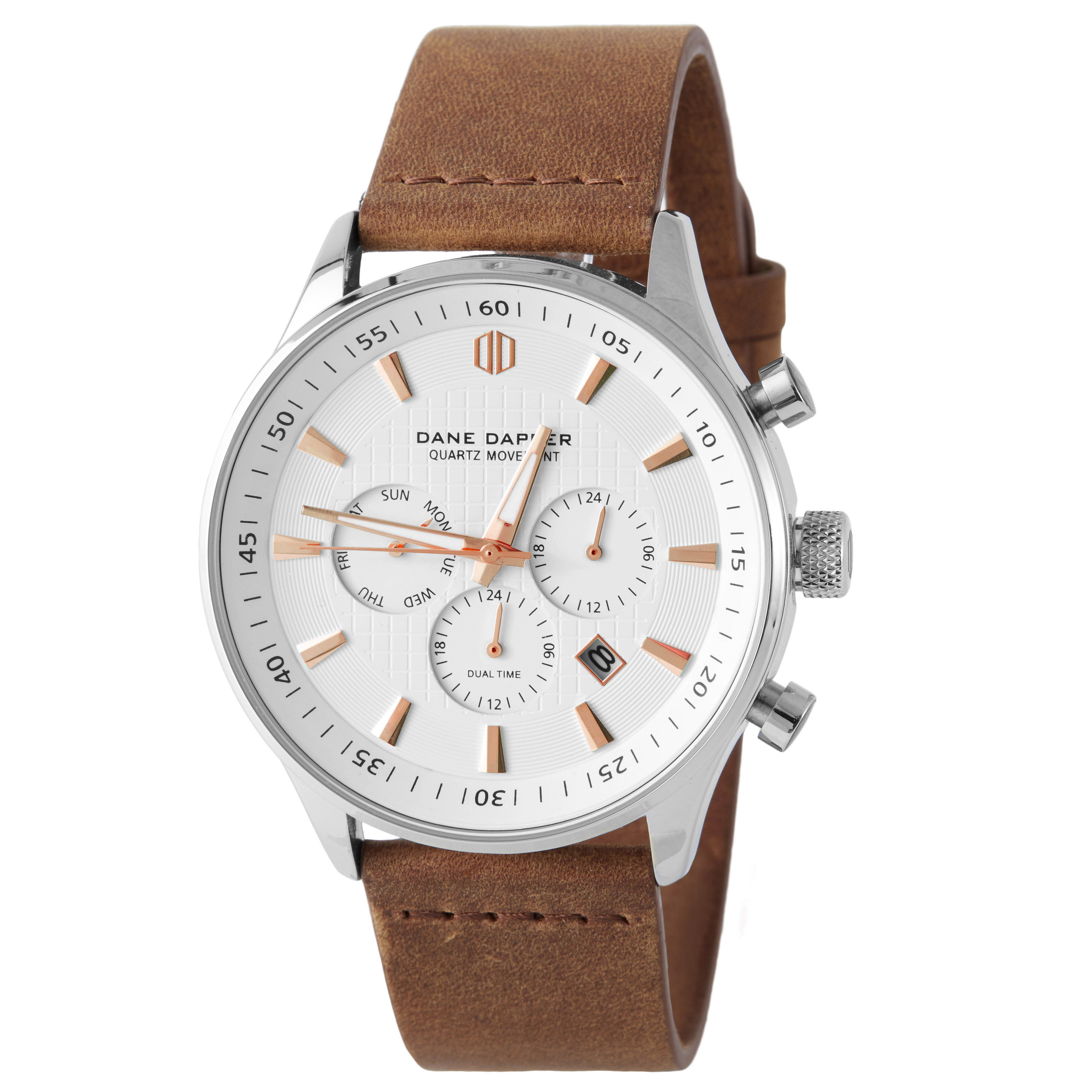 White & Copper Troika Watch - 1