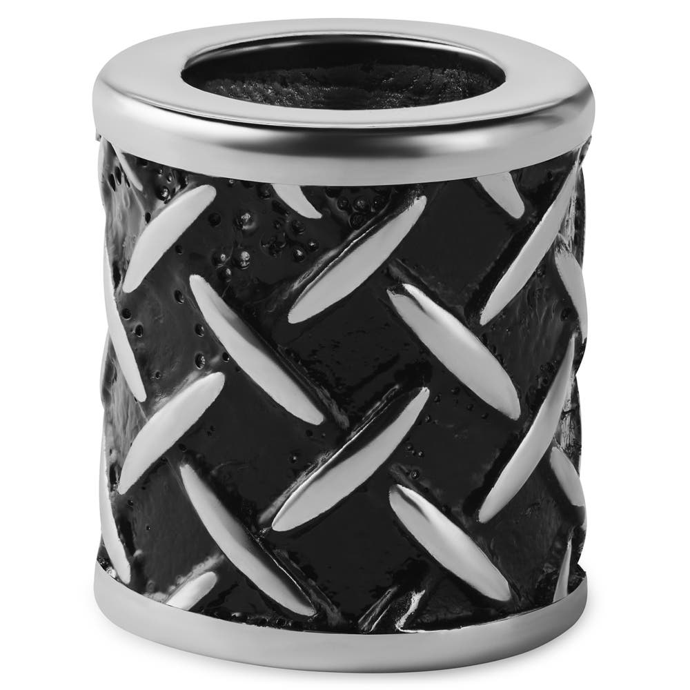 hover: Zilverkleurige Baardring met Vikingpatroon hover: Zilverkleurige Baardring met Vikingpatroon