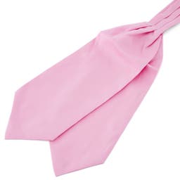 Světle růžová kravatová šála Askot Basic