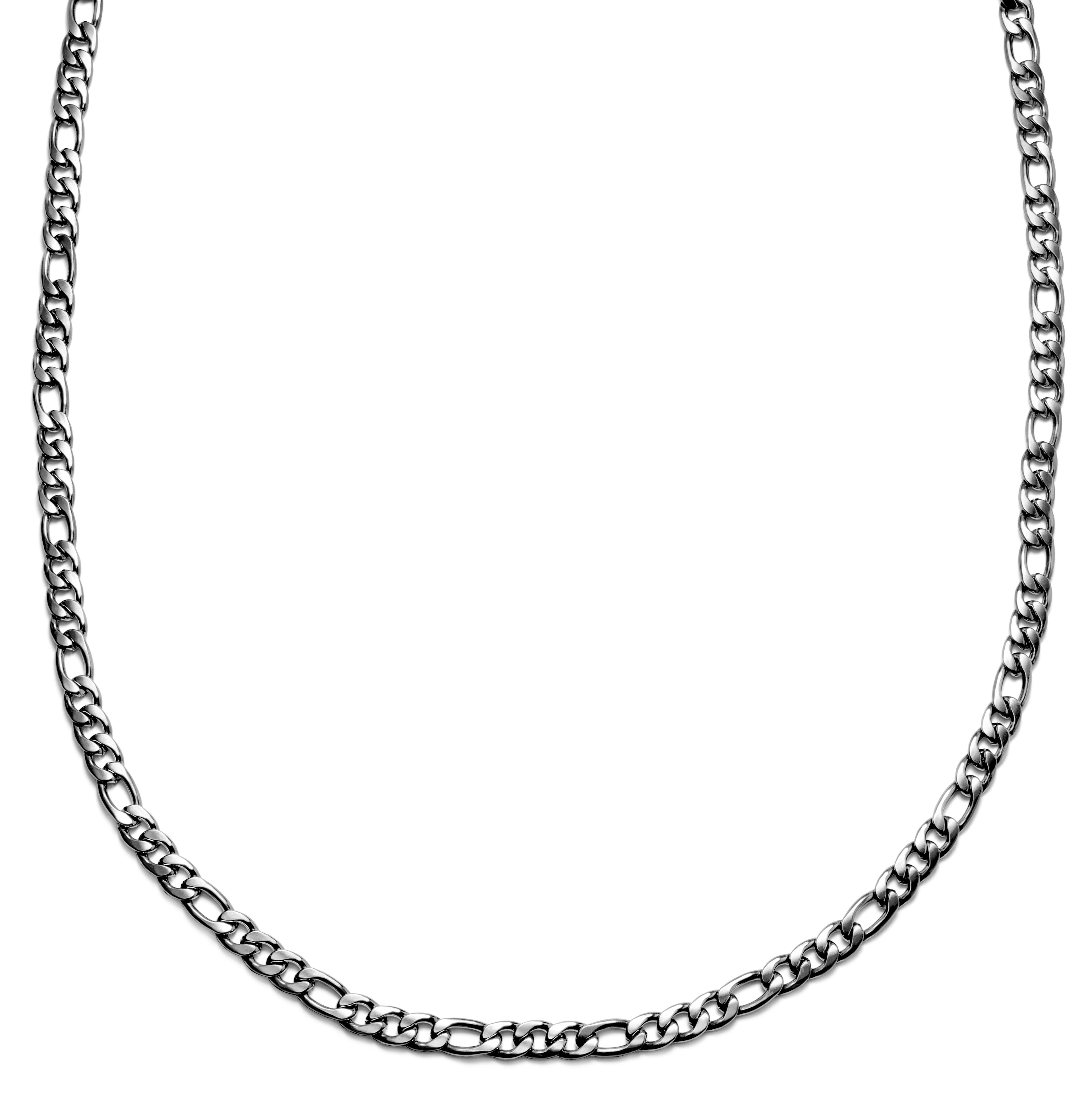 Curtis Amager Zilverkleurige Figaro-schakelketting