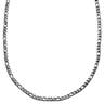 Amager | 6 mm Silver-Tone Stainless Steel Figaro Chain Necklace